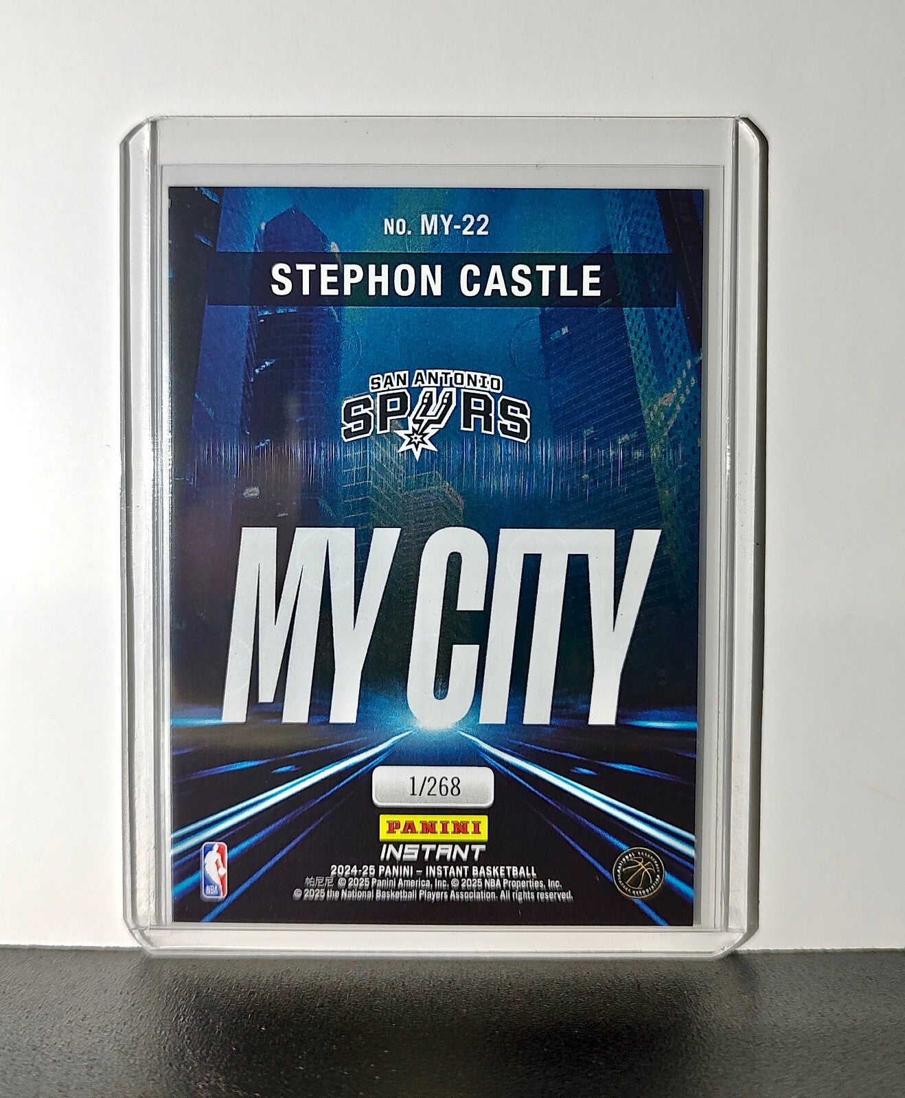 Stephon Castle Rookie 2024-25 Panini MyCity NBA #22 Basketball Spurs 1/268
