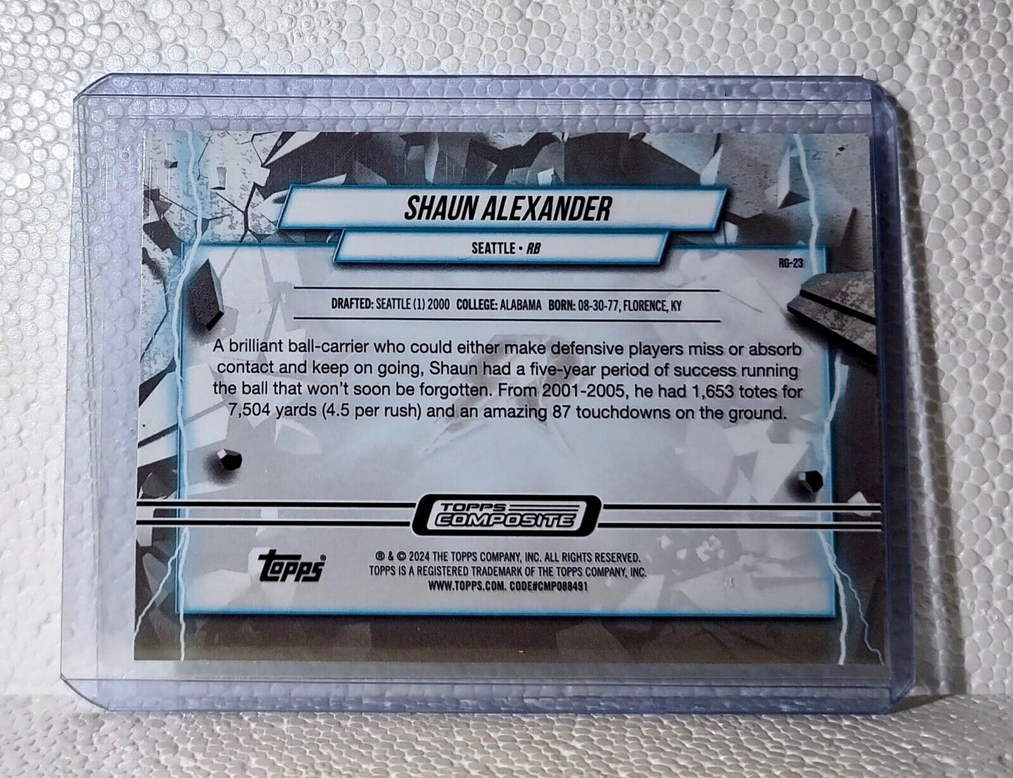 Shaun Alexander 2023 Topps NFL #RG-23 Resurgence Football Card Seattle Seahawks