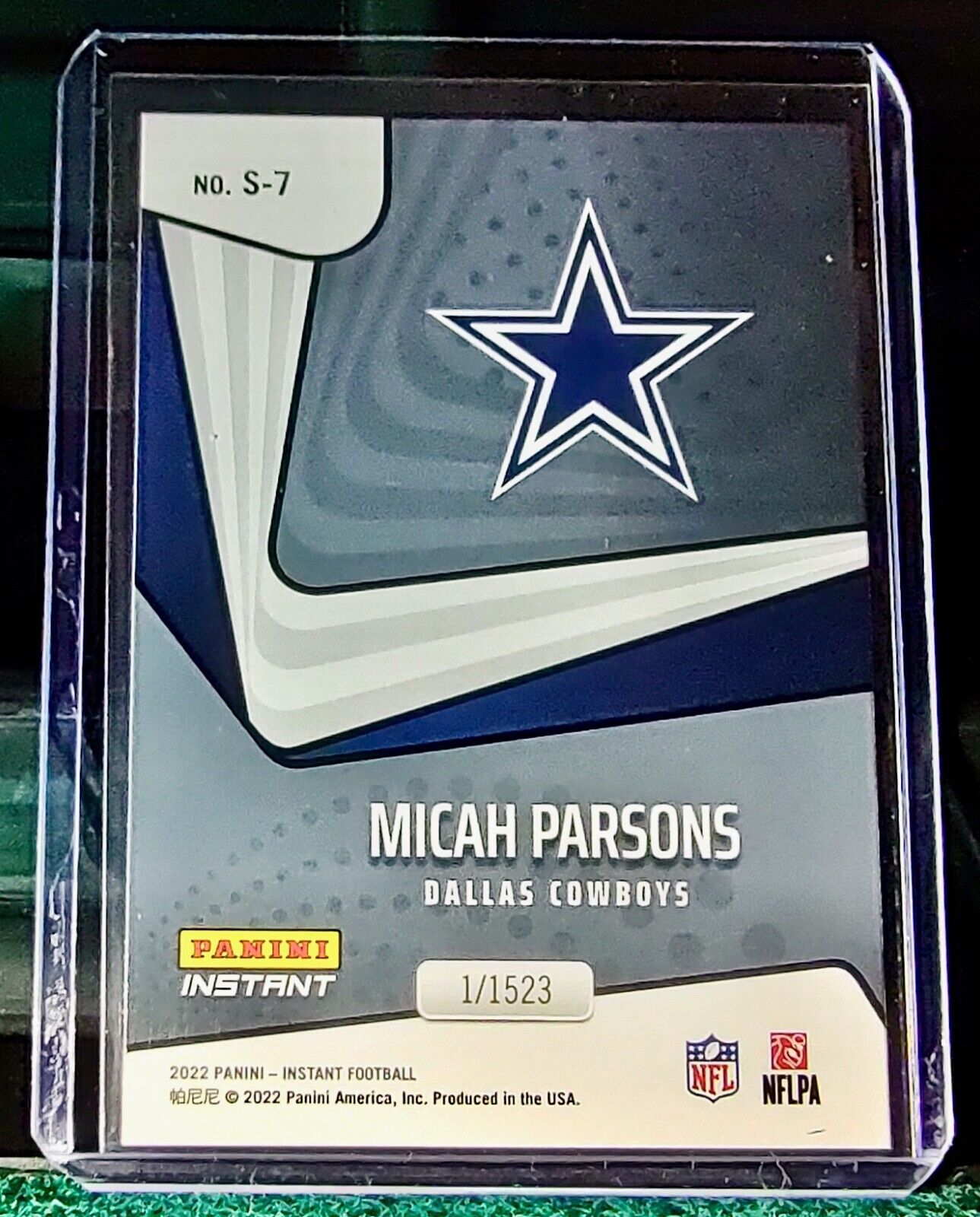 Micah Parsons 2022 Panini NFL Instant Supernova #7 Football Card 1/1523