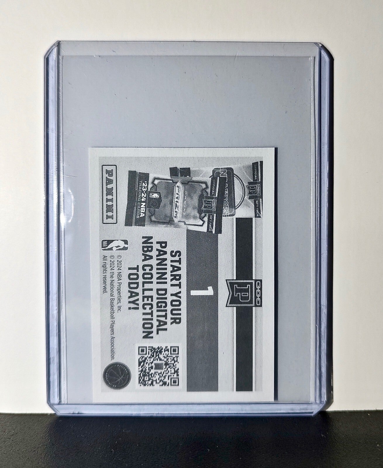 Panini Logo NBA #1 Sticker Card