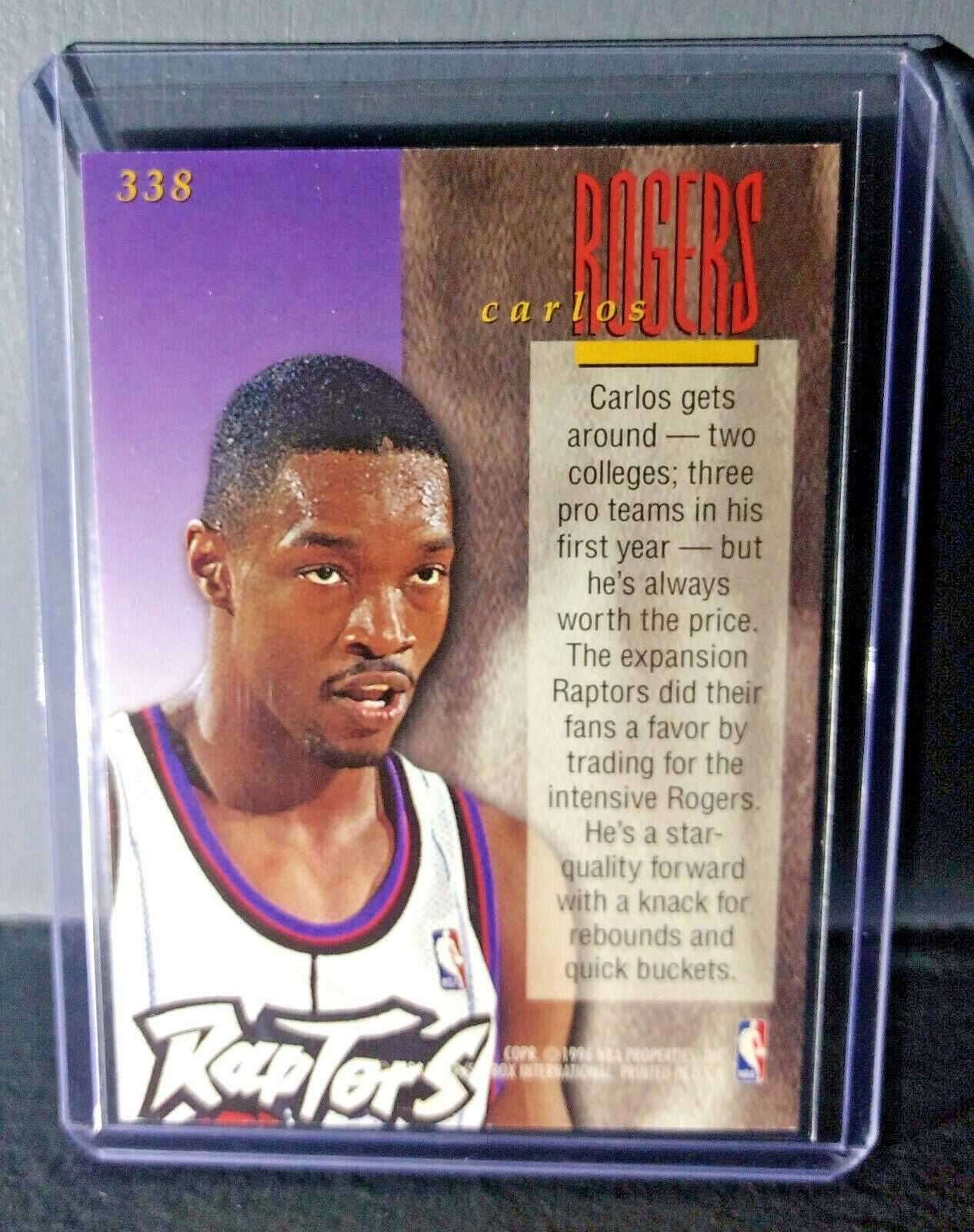 1995-96 Carlos Rogers #338 Ultra Encore Basketball Card