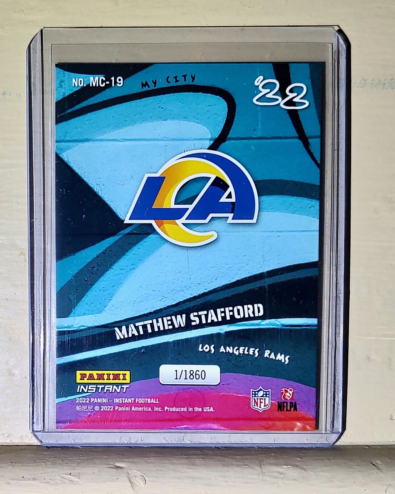 Matthew Stafford 2022 Panini NFL MyCity #19 Football Card 1/1860