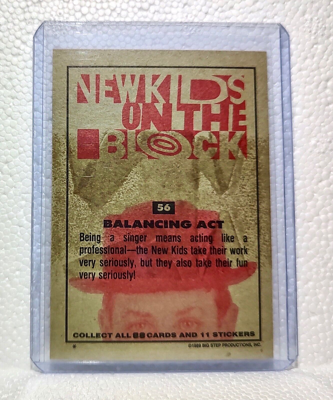 Balancing Act 1989 New Kids on the Block #56 Trading Card
