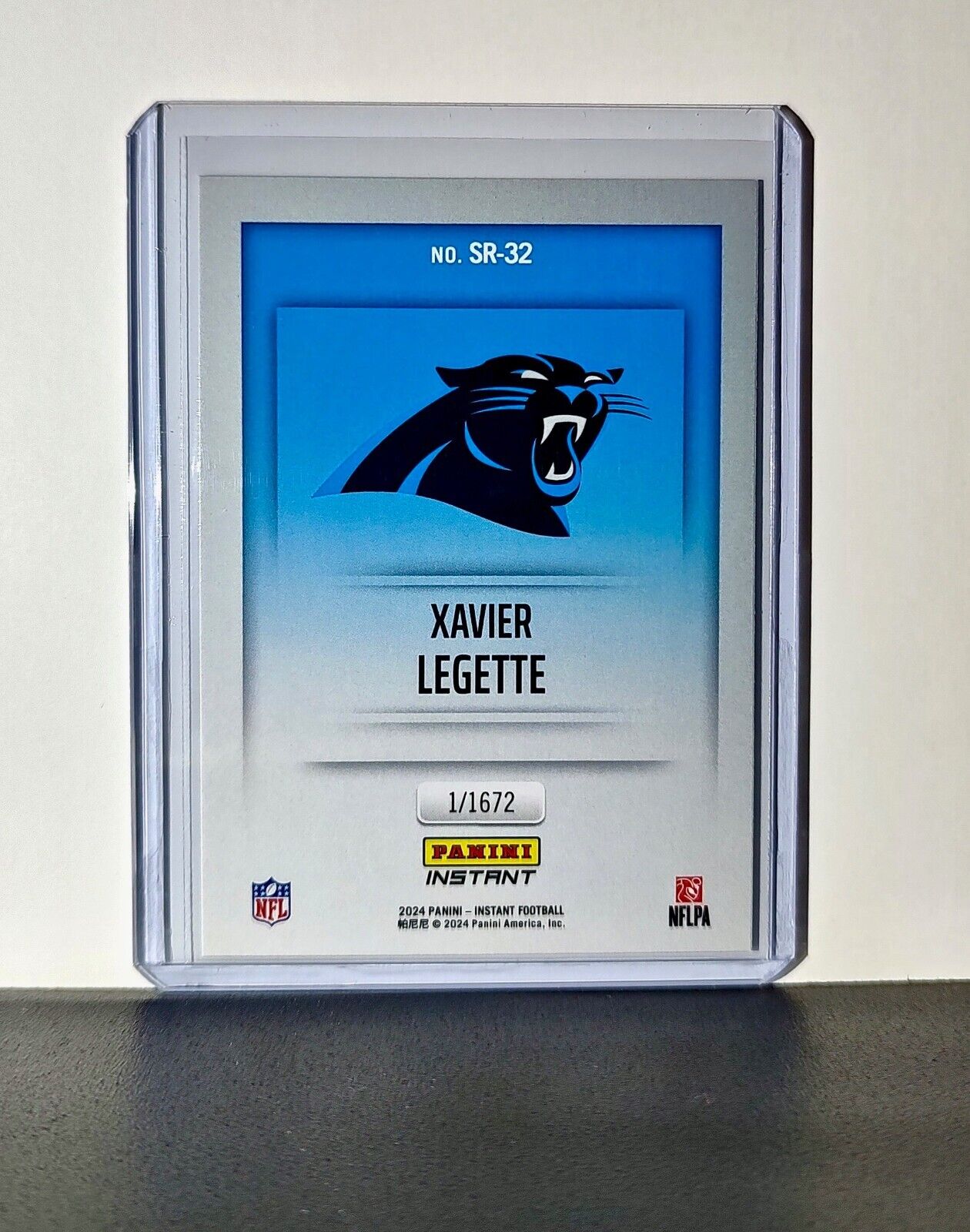 Xavier Legette 2024 Panini NFL Studio Rookies #32 Card Carolina Panthers 1/1672