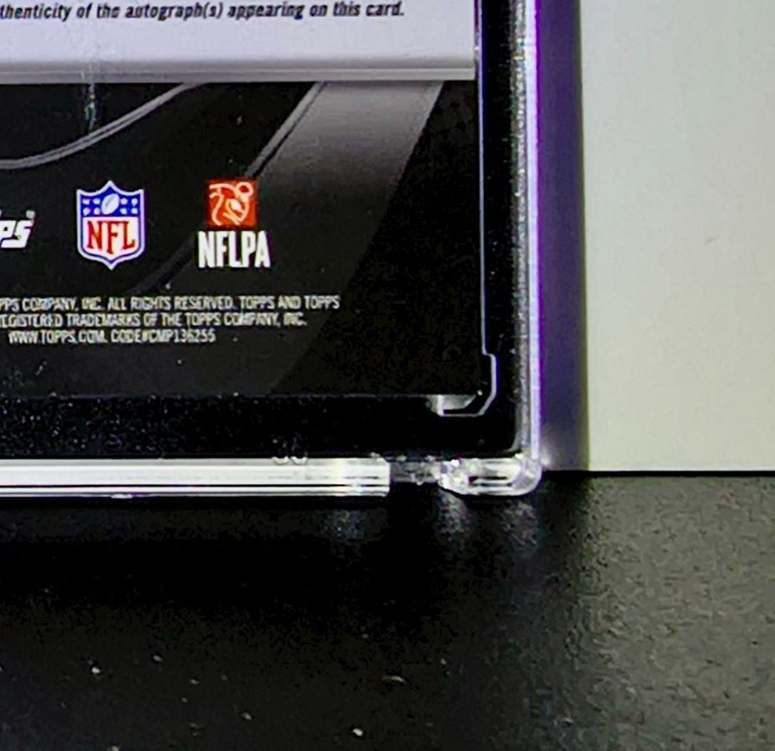 Travis Etienne Jr. 2025 NFL Topps Chrome Black #AU-TE Purple Refractor 58/75