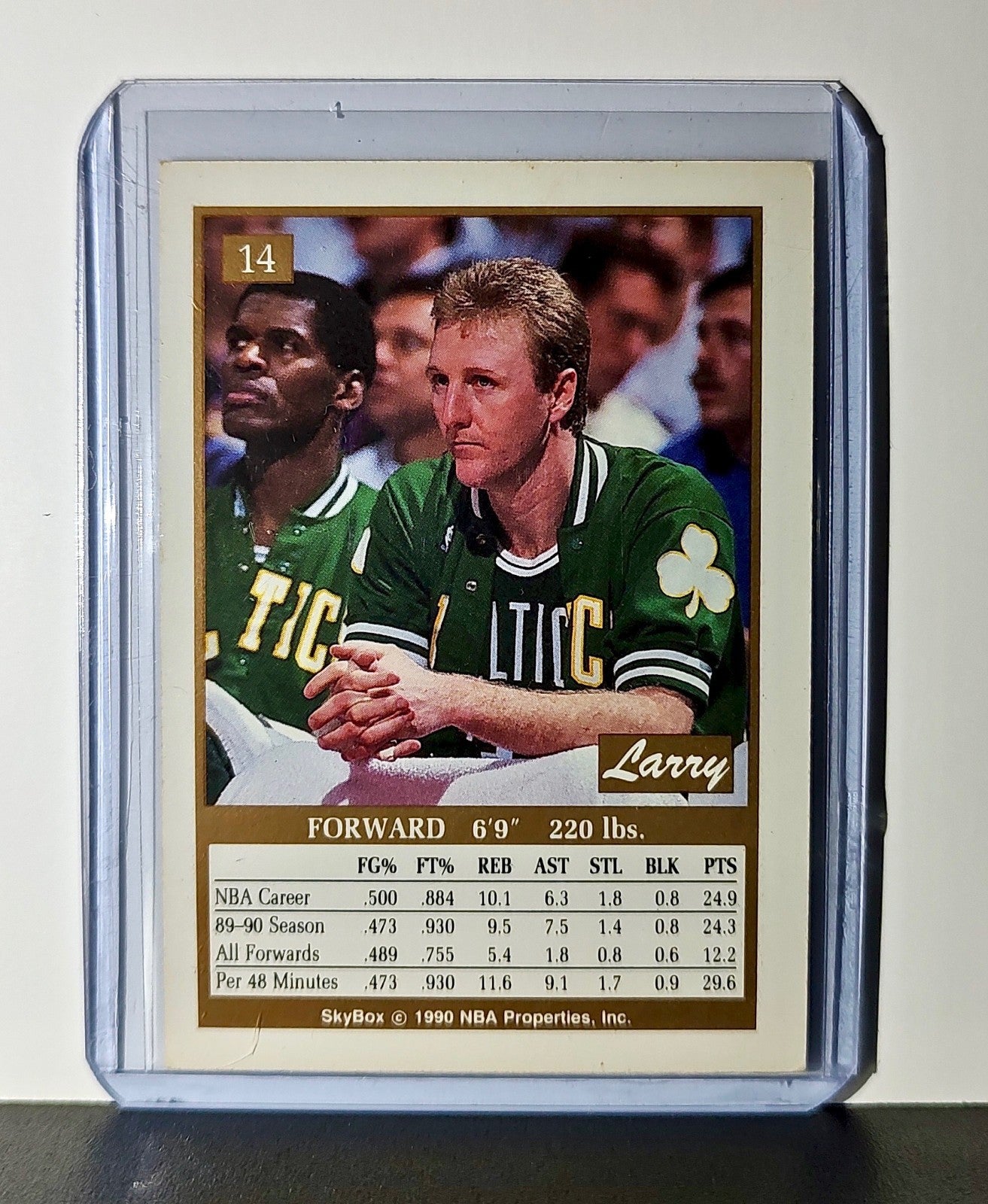 Larry Bird 1990 Skybox NBA #14 Card Boston Celtics