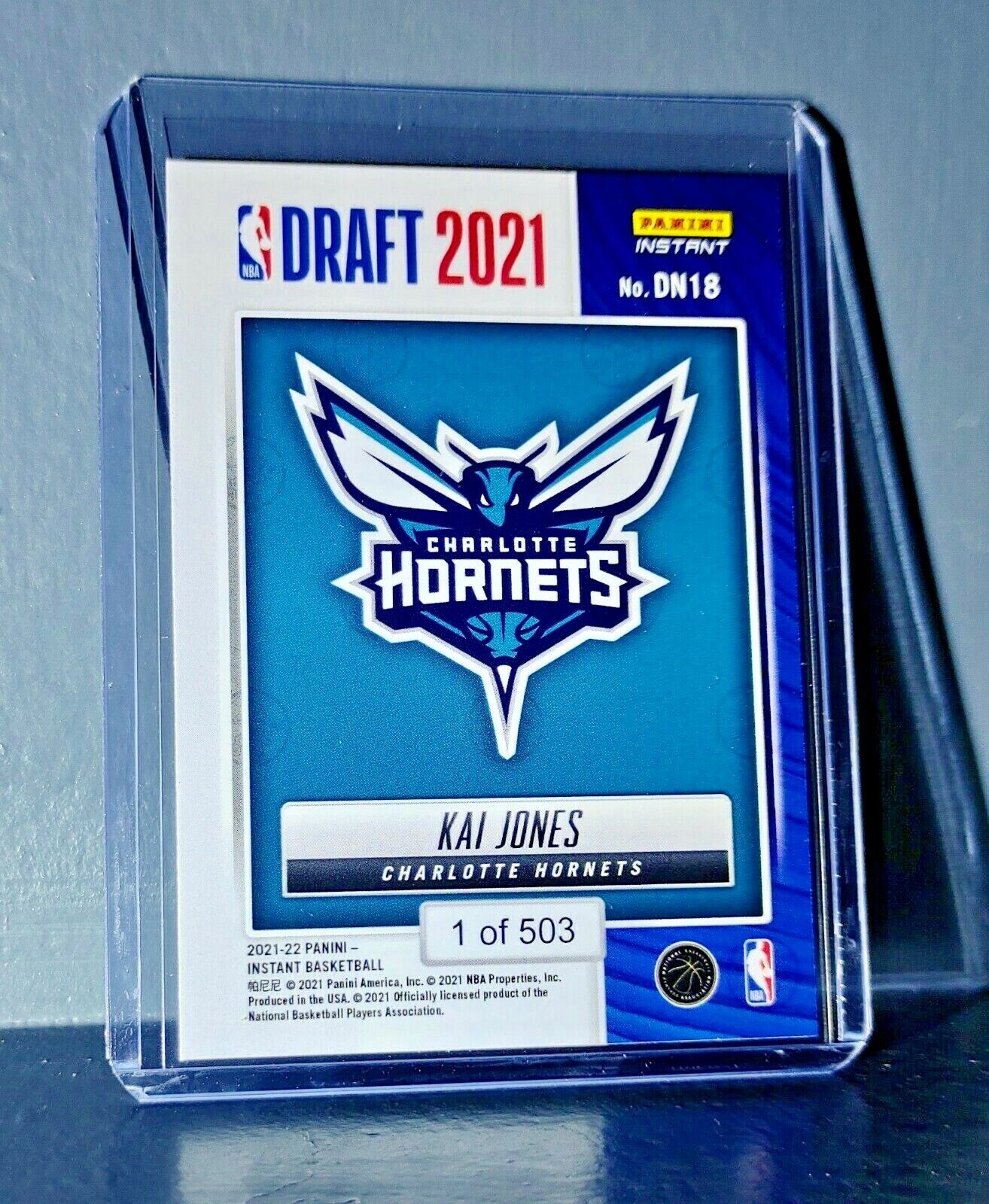 Kai Jones 2021-22 Panini NBA Draft Night Rookie Card 1 of 503