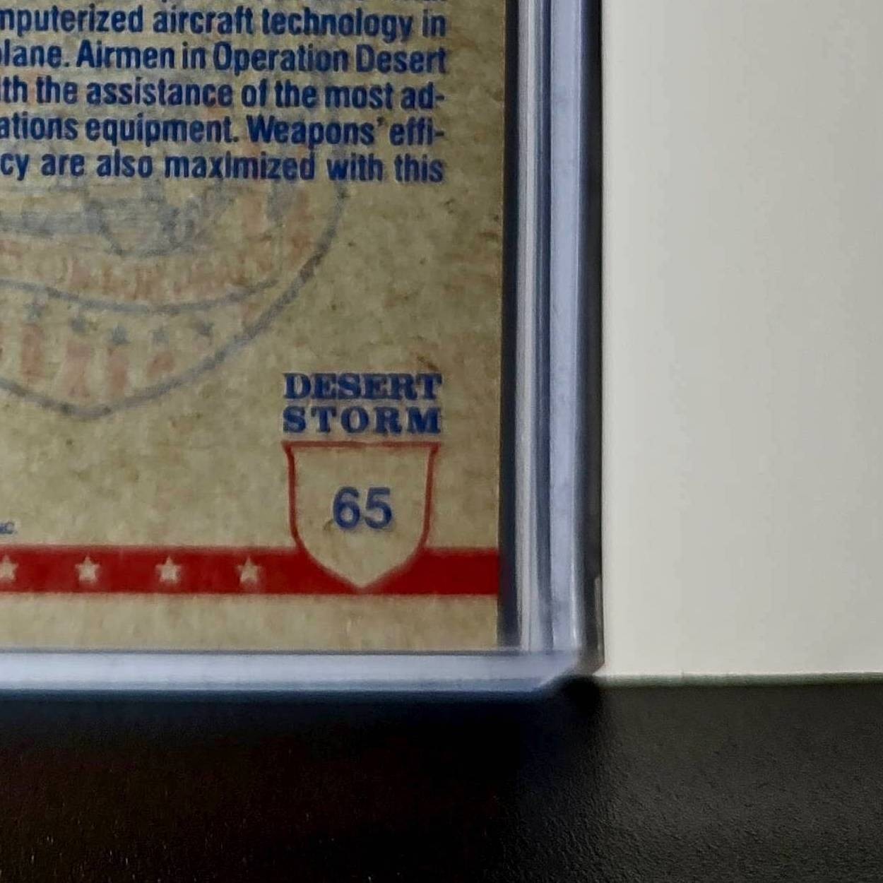 At the Controls 1991 Topps Desert Storm #65 Card