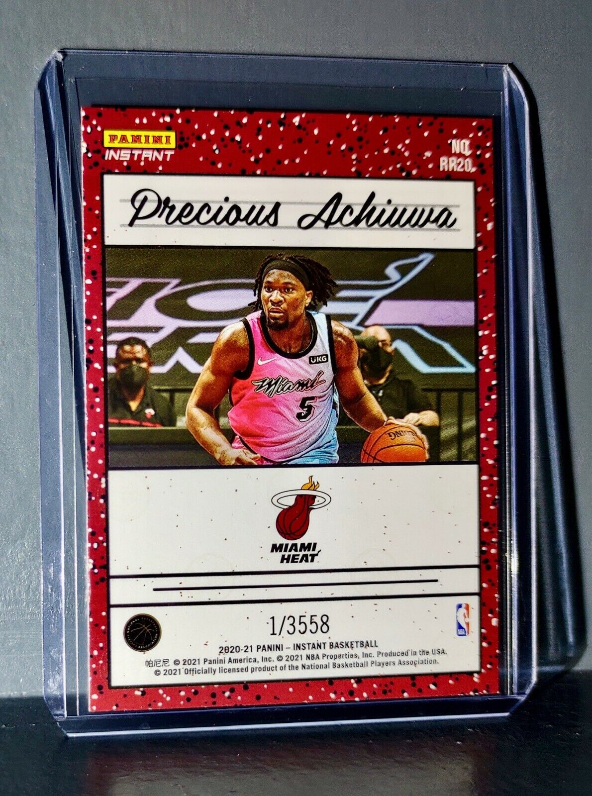 Precious Achiuwa 2020-2021 Panini NBA Instant 20 Rated Rookie Retro Card 1/3558