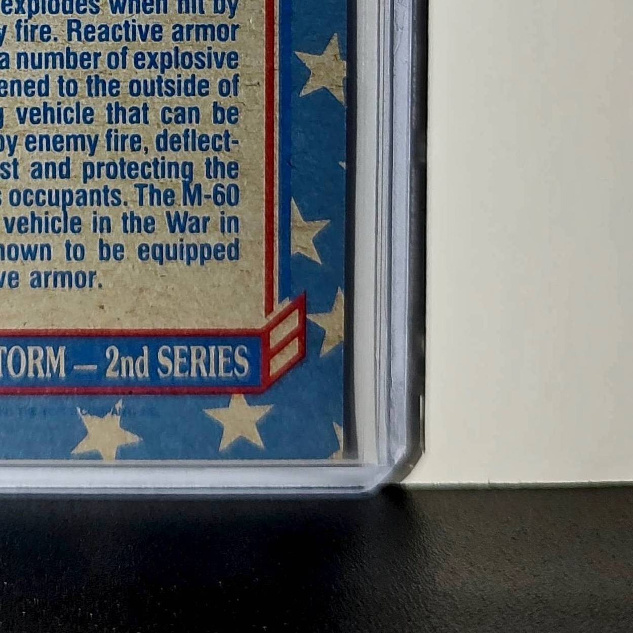 M-60 Reactive Armor 1991 Topps Desert Storm #106 Card
