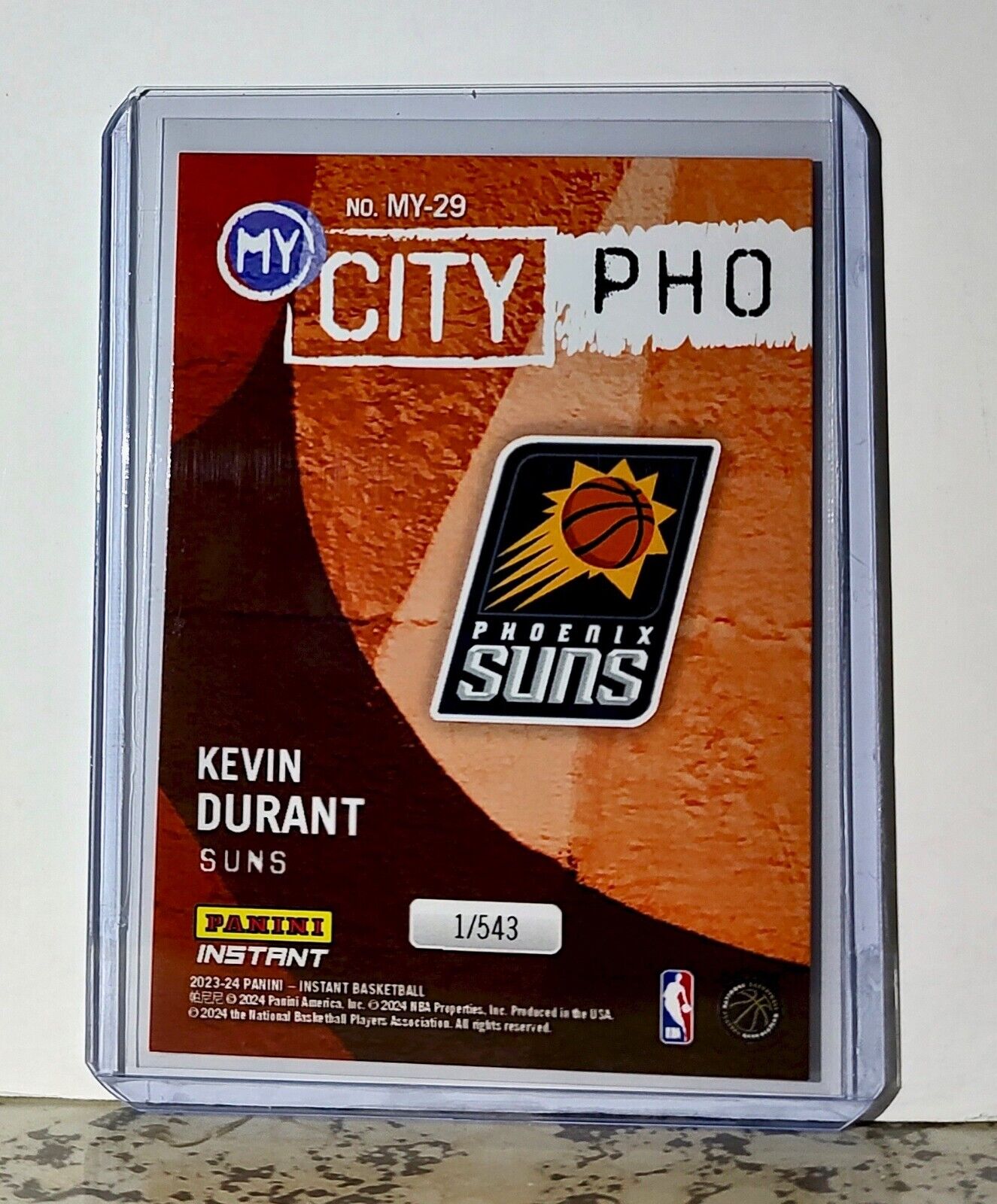 Kevin Durant 2023-24 Panini NBA #29 MyCity Basketball Card Phoenix Suns 1/543