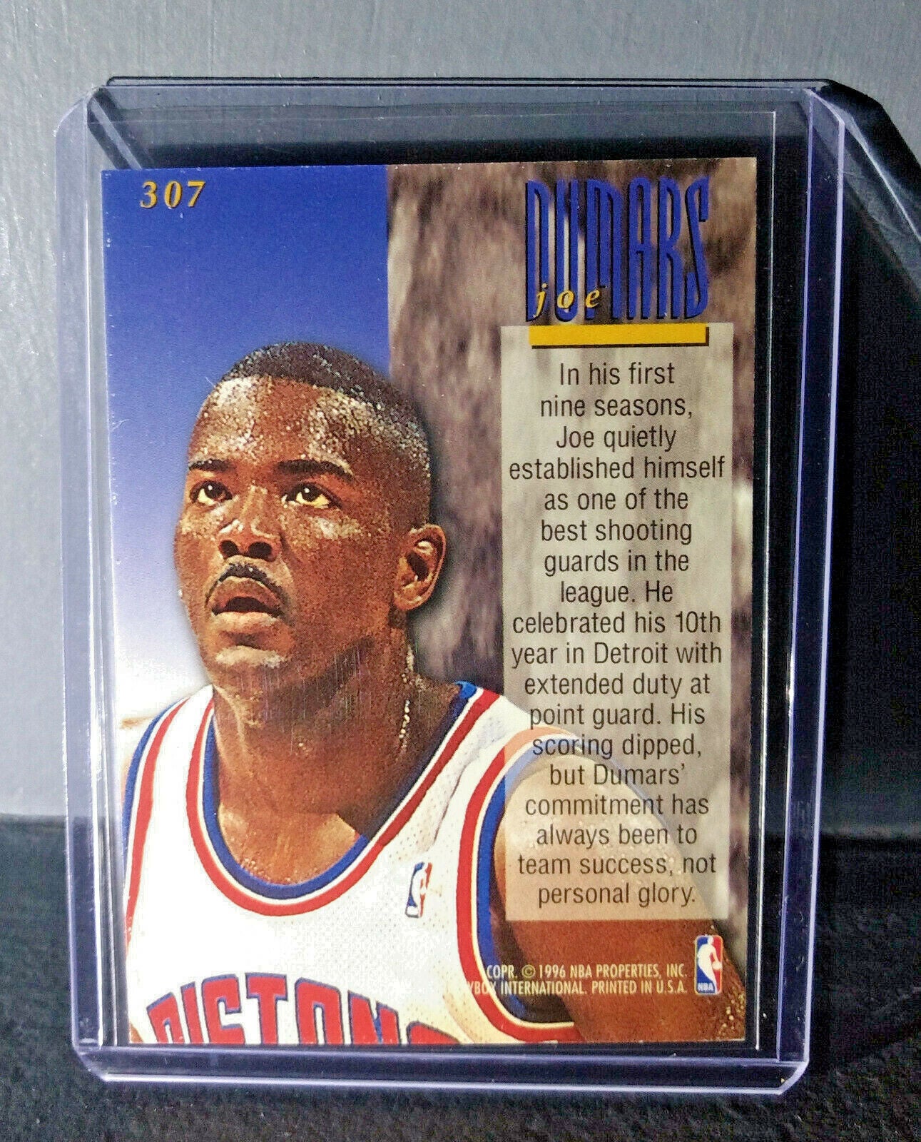 1995-96 Joe Dumars #307 Ultra Encore Basketball Card