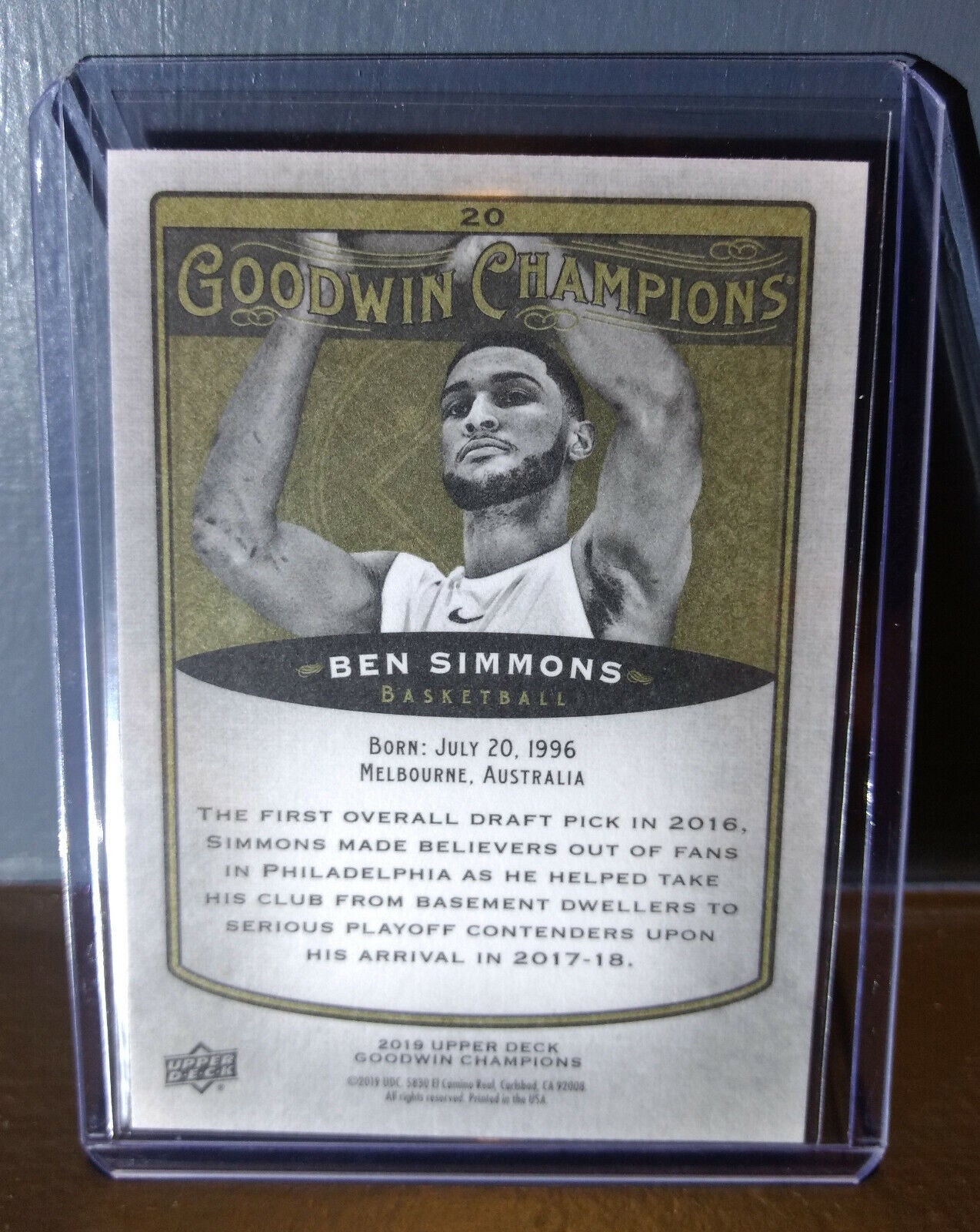 2019 Upper Deck Goodwin Champions Ben Simmons #20 Basketball Card