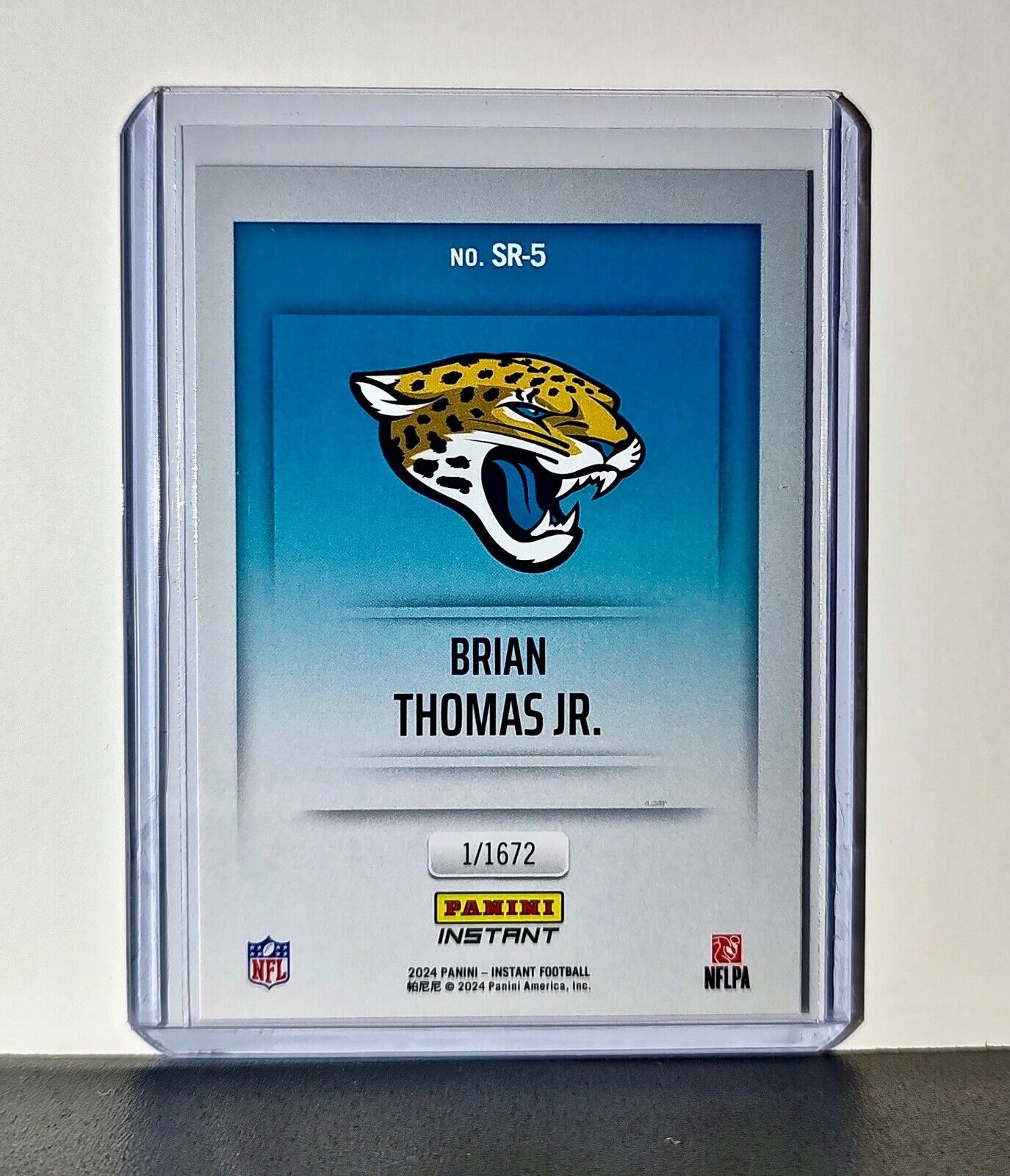 Brian Thomas Jr. 2024 Panini NFL Studio Rookies #5 Card Jaguars 1/1672