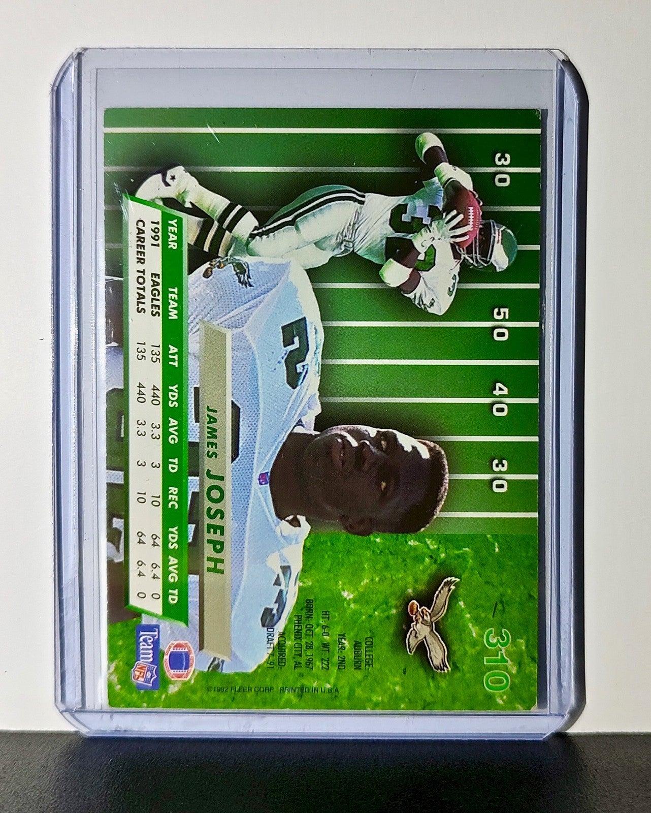 James Joseph 1992 Fleer Ultra NFL #310 Card Philadelphia Eagles