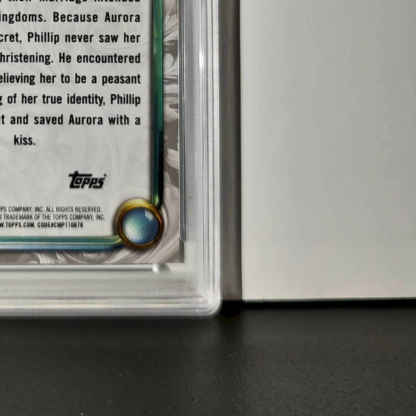 Prince Phillip 2025 Topps Disney #34 Winter Variant Card Sleeping Beauty PSA 9