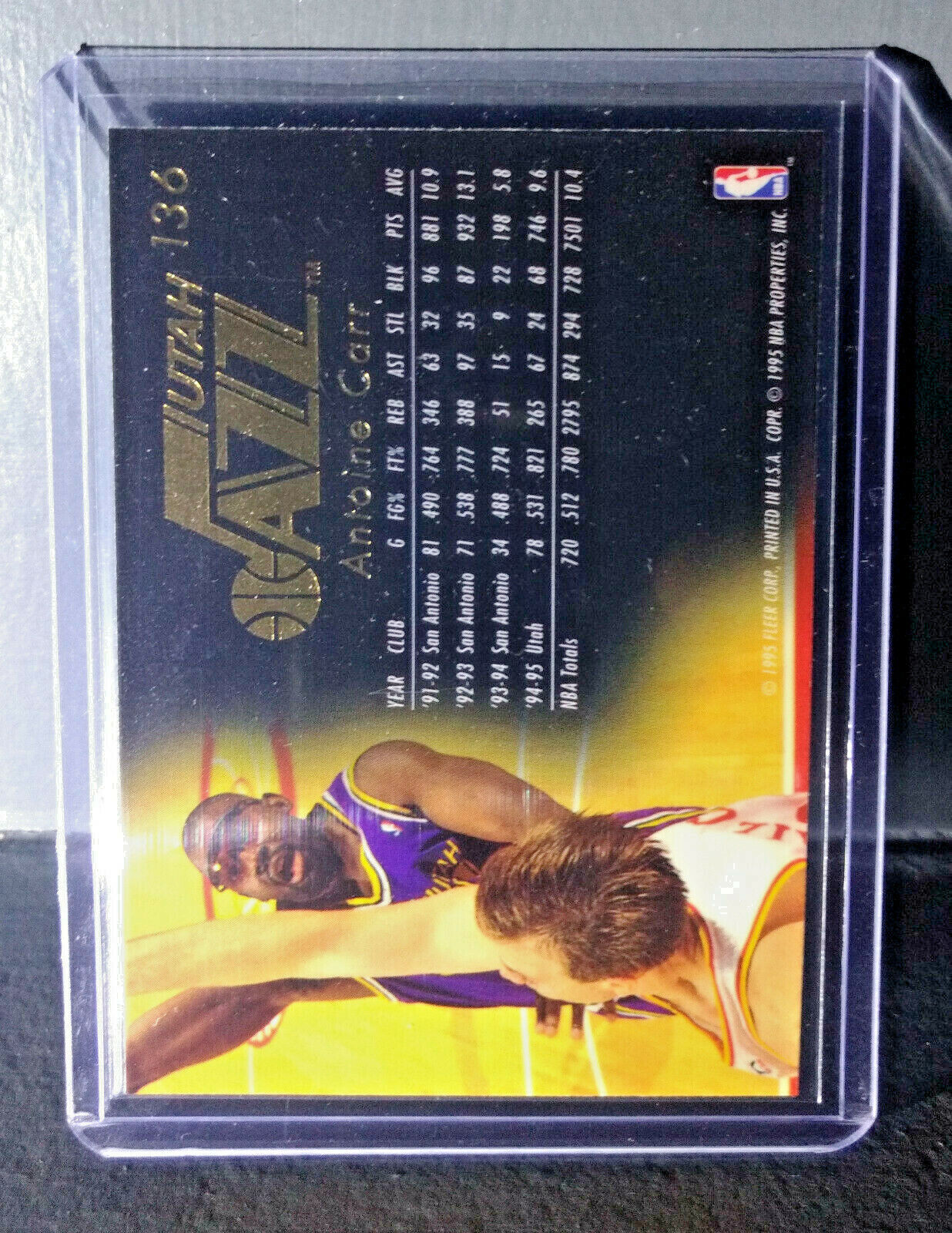 1995-96 Antoine Carr Flair #136 Basketball Card