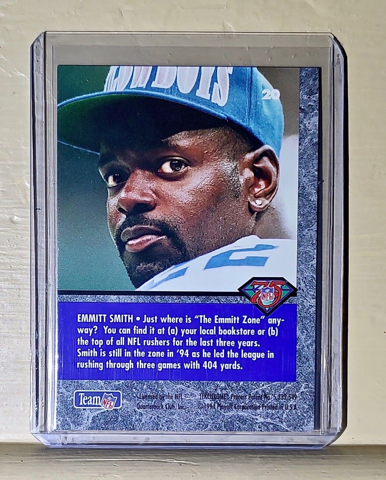 1994 Emmitt Smith Playoff Contenders #20 NFL Trading Card Cowboys