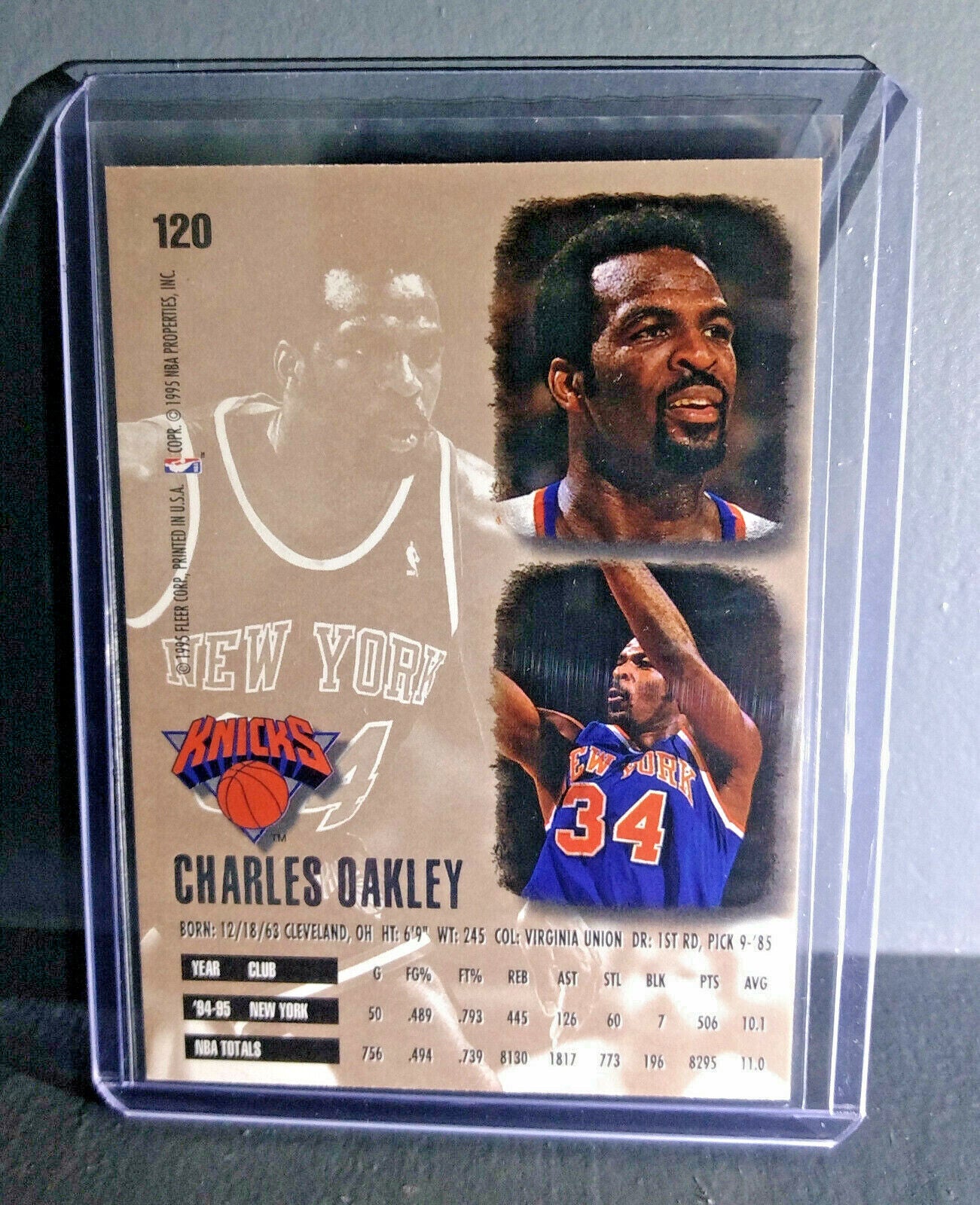 1995-96 Charles Oakley Fleer Ultra #120 Basketball Card