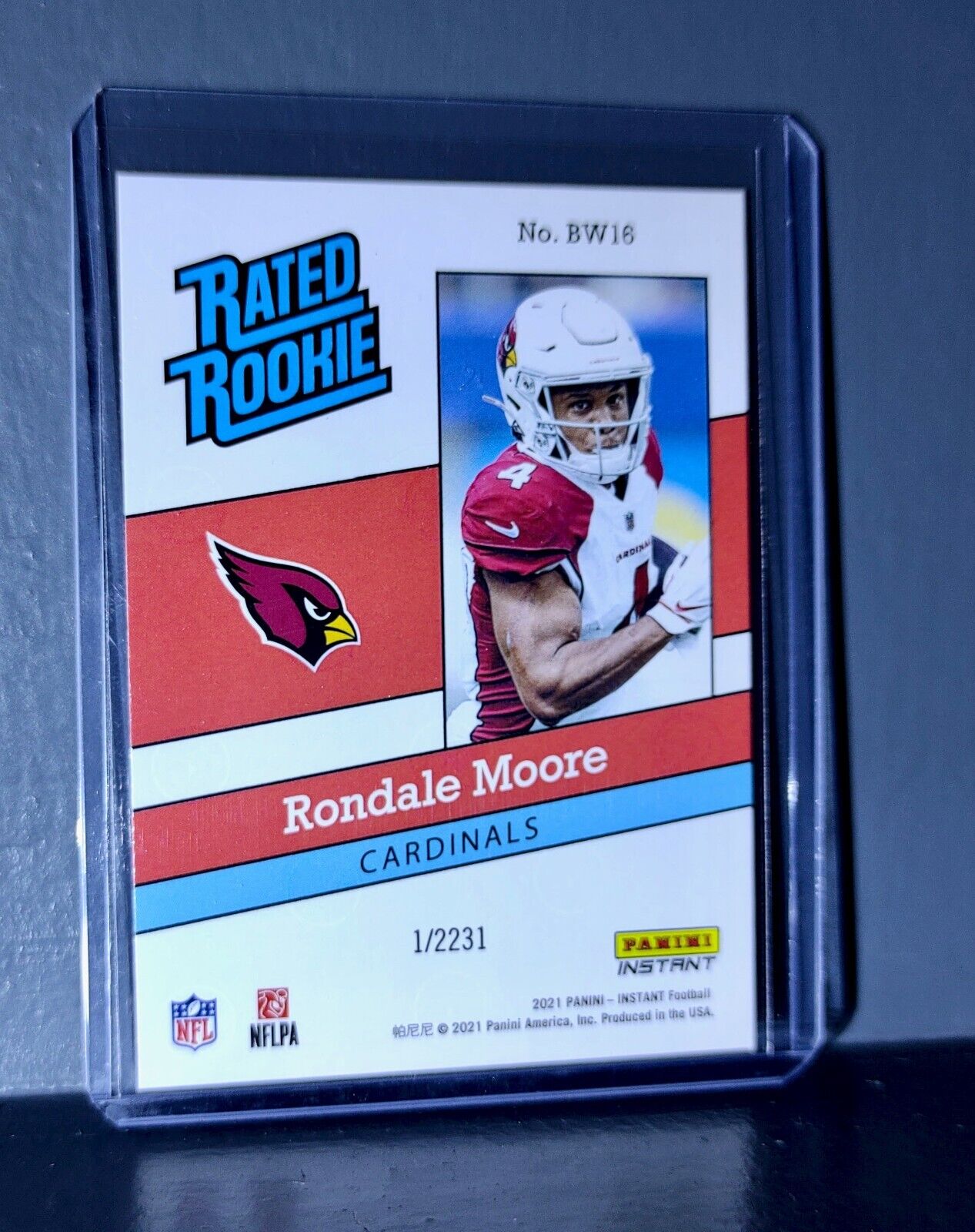 Rondale Moore 2021 Panini NFL Rated Rookie Retro #16 Rookie Card 1/2231