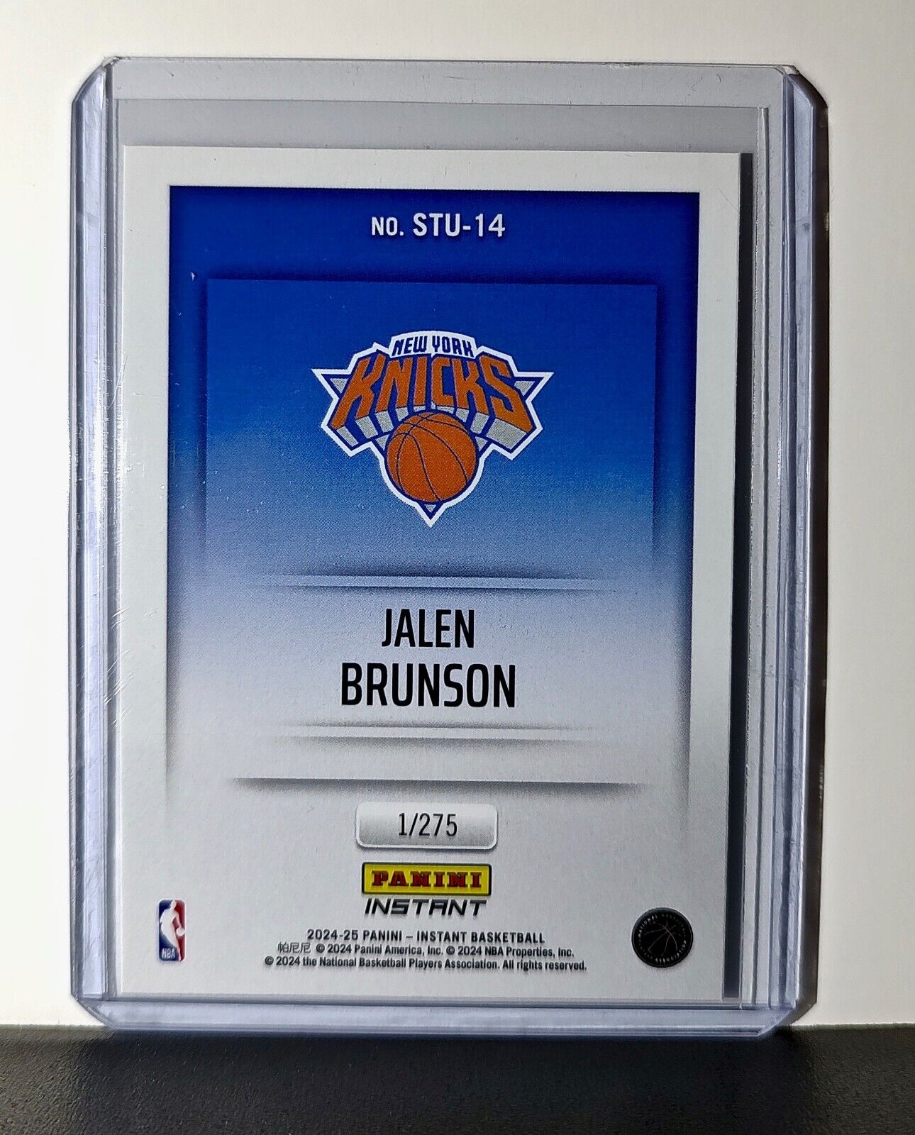 Jalen Brunson 2024-25 Panini NBA Studio #14 Card New York Knicks 1/275