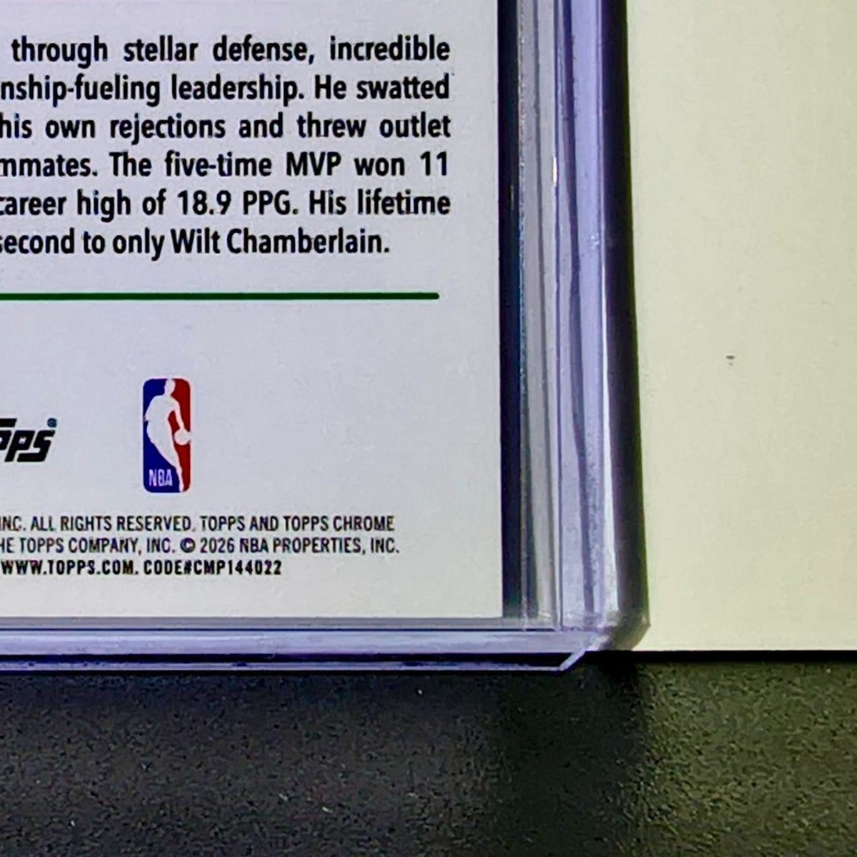 Bill Russell 2025-26 NBA Topps Chrome Update #141 Basketball Card Boston Celtics