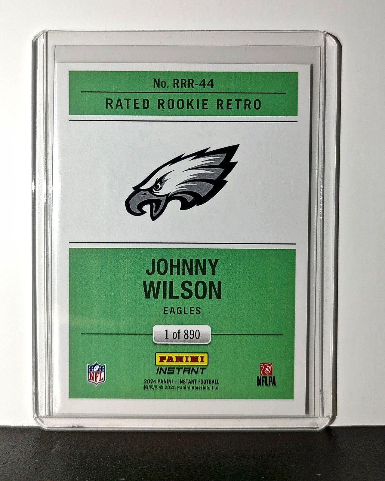 Johnny Wilson Rookie 2024 Panini Rated Rookie Retro NFL #44 Buccaneers 1 of 890
