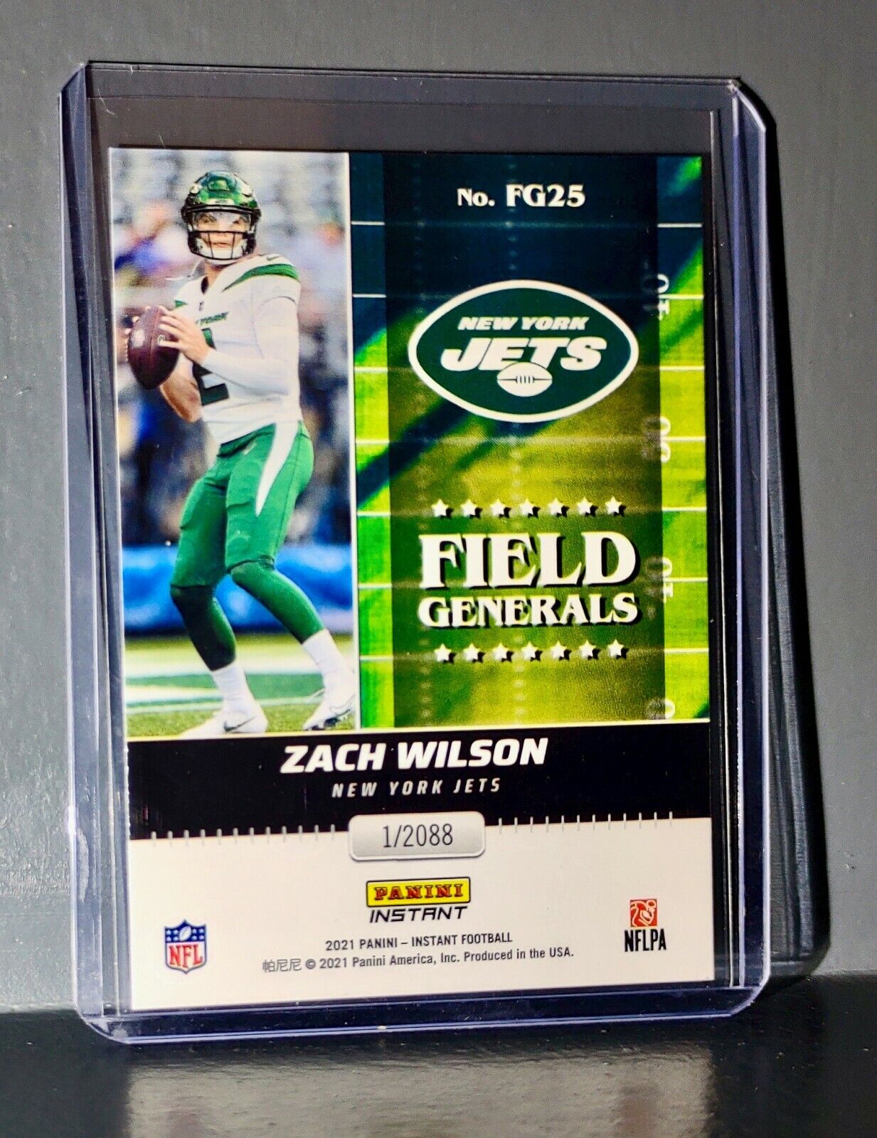 Zach Wilson 2021 Panini NFL Instant Field Generals #25 Rookie Card 1 of 2088