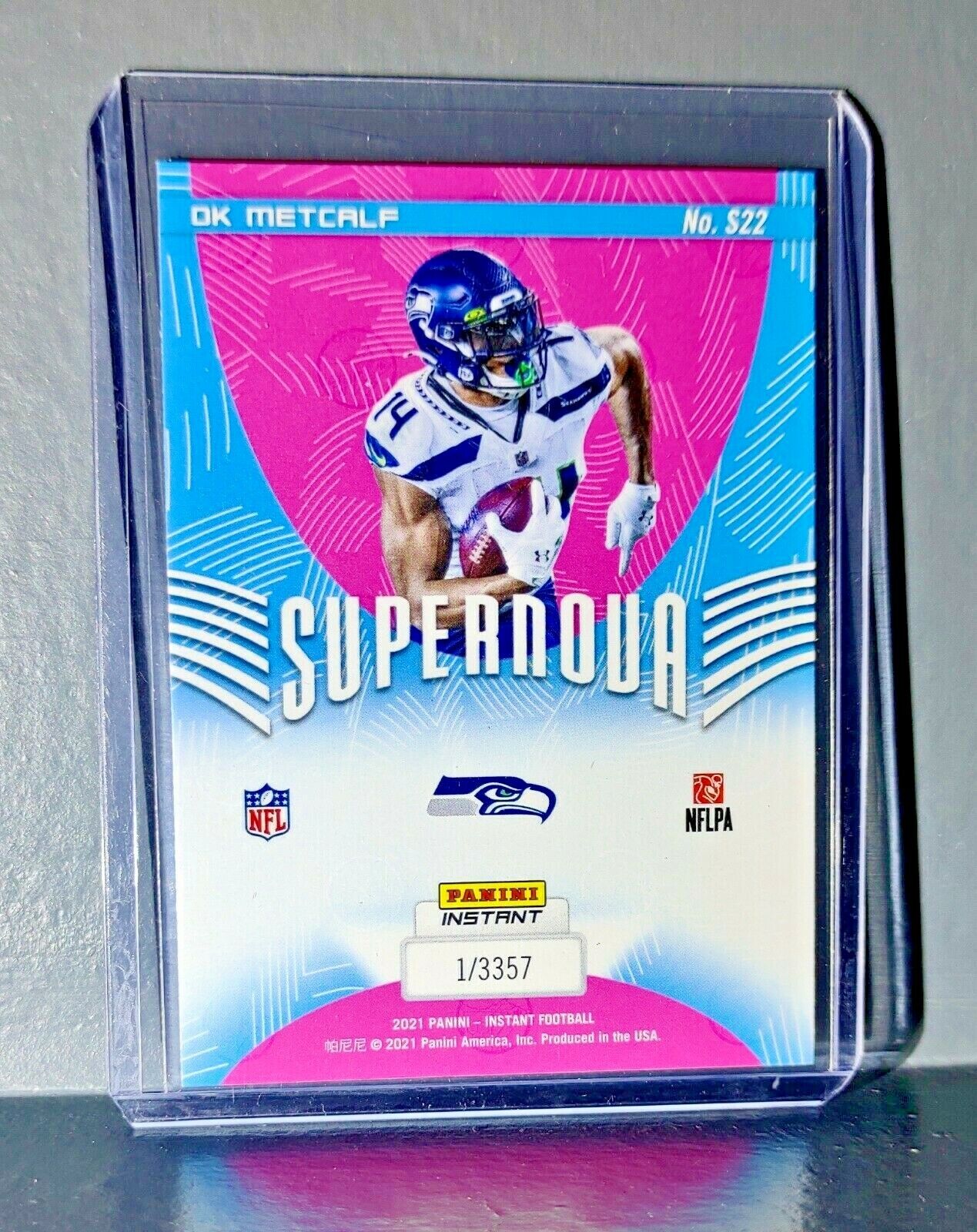 DK Metcalf 2021 Panini NFL Instant Supernova #22 Football Card 1 of 3357