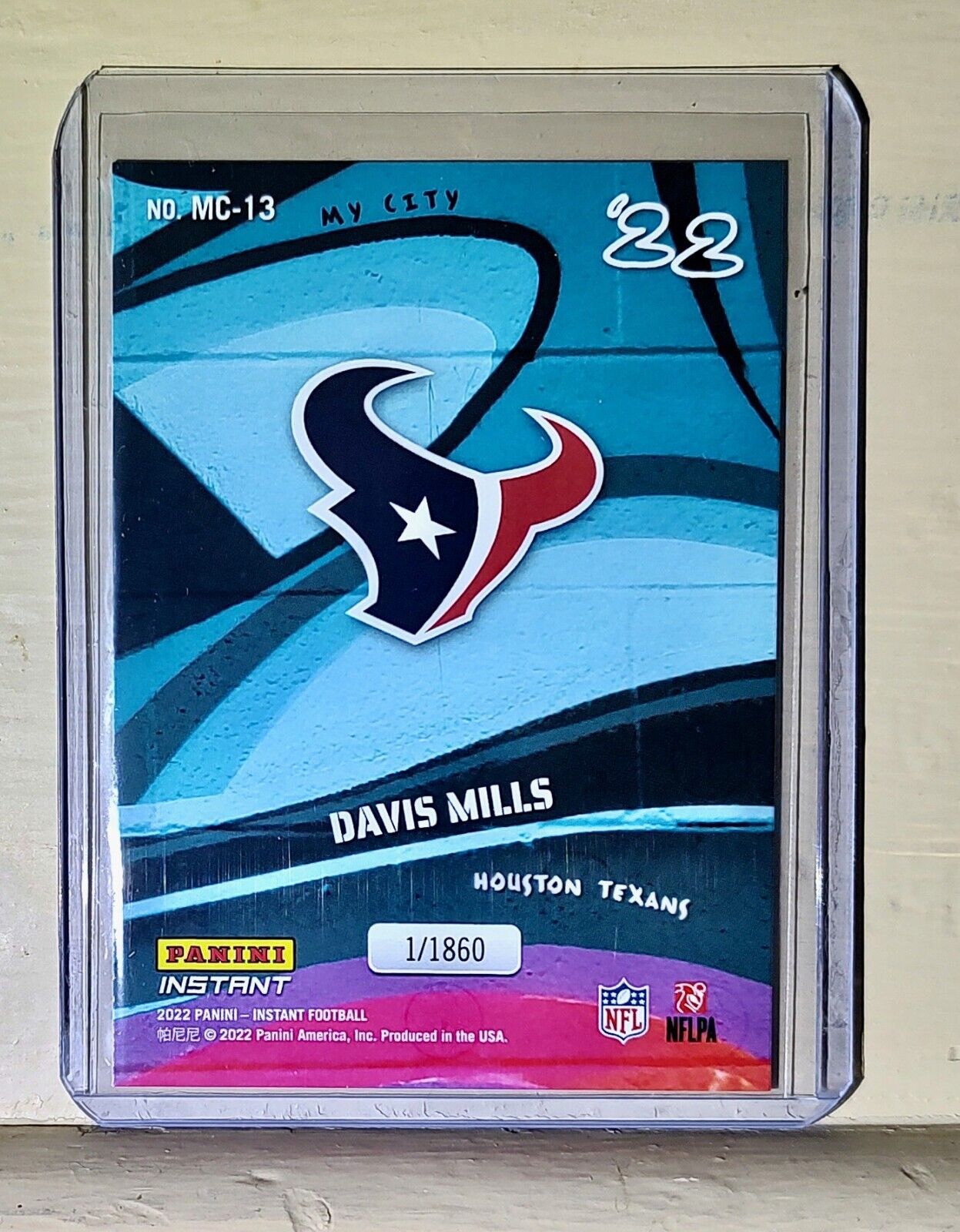 Davis Mills 2022 Panini NFL MyCity #13 Football Card 1/1860