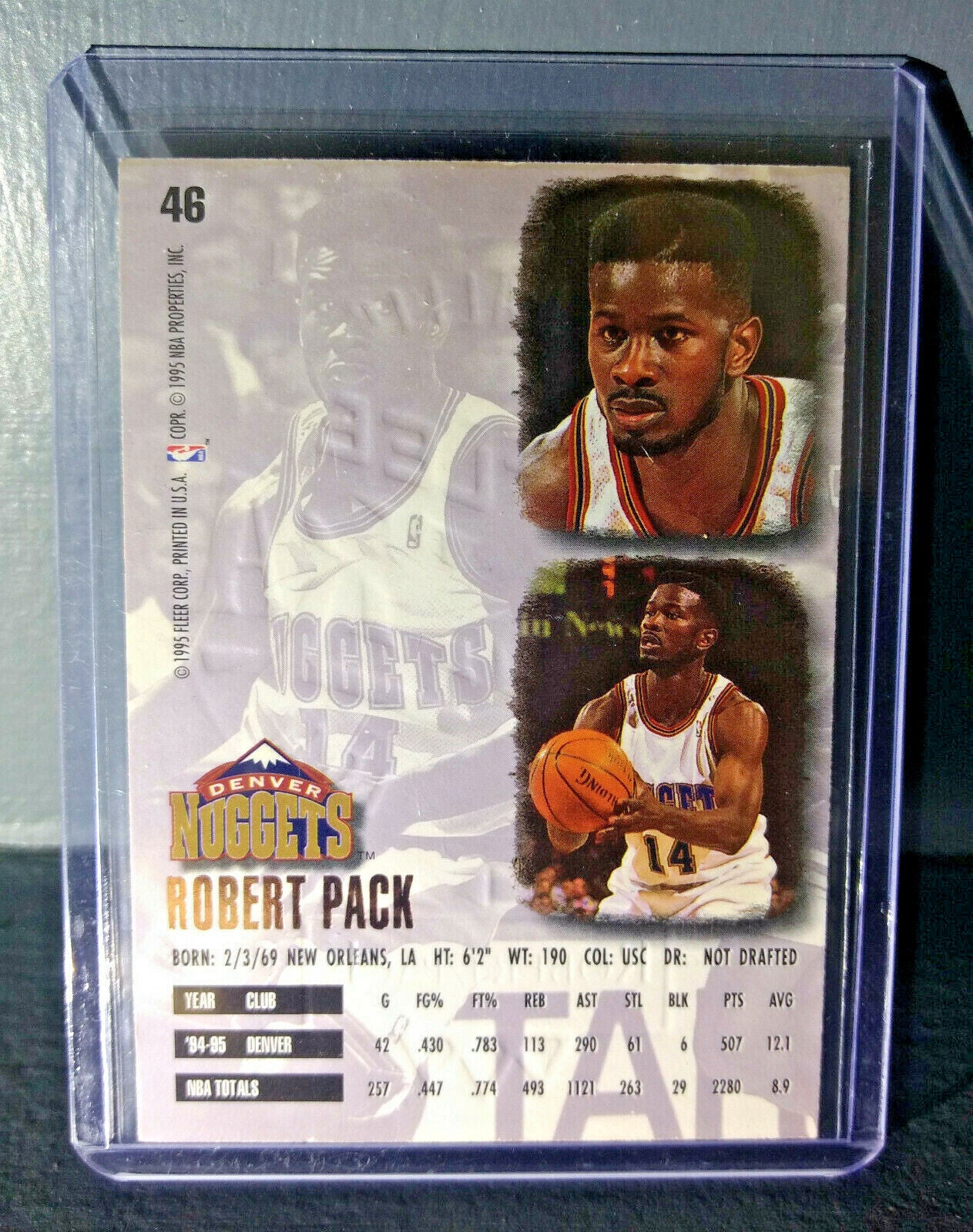 1995-96 Robert Pack Fleer Ultra Gold Medallion #46 Basketball Card