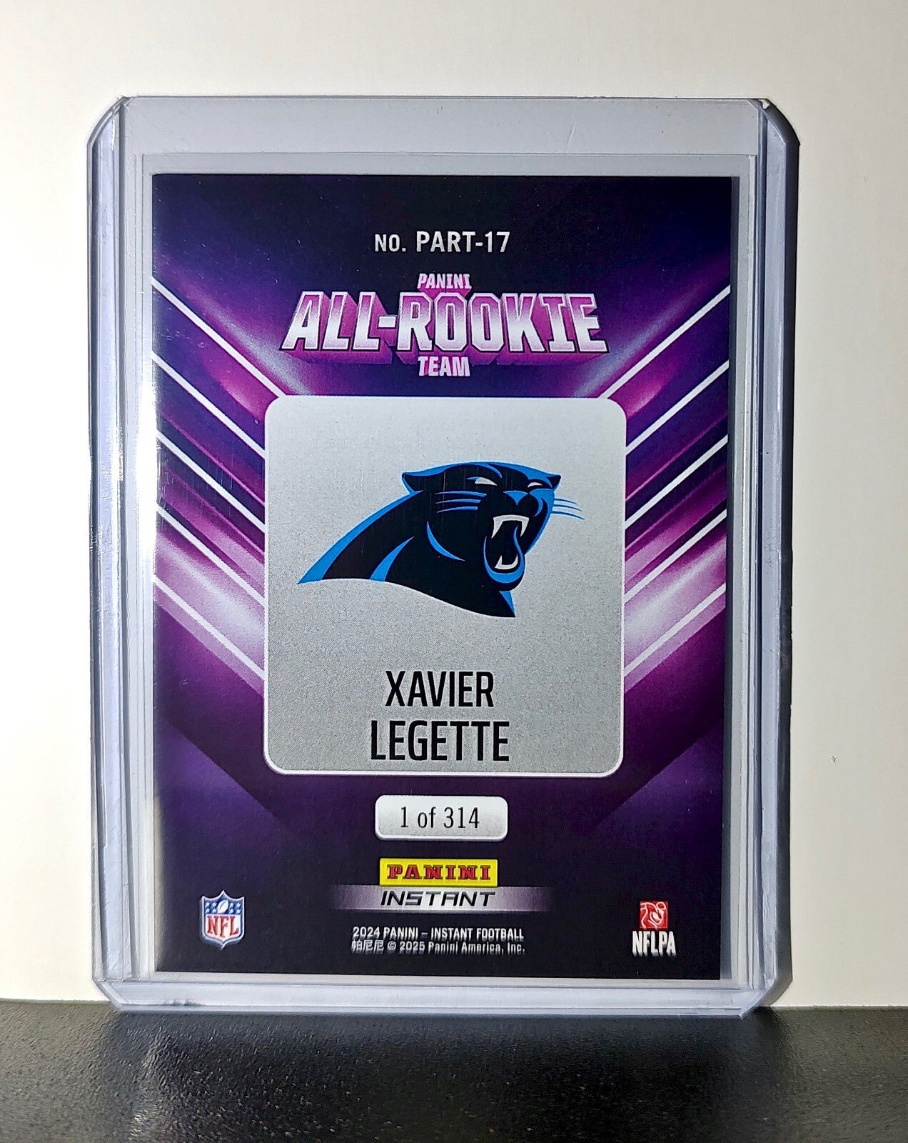 Xavier Legette Rookie 2024 Panini NFL #17 All-Rookie Card Panthers 1 of 314