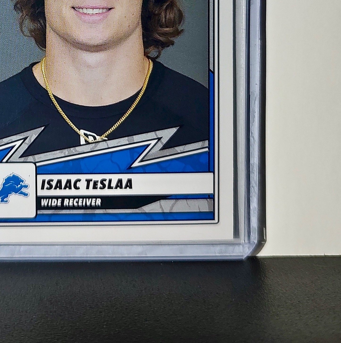 Isaac TeslAa Rookie 2025 Panini NFL #91 Sticker Card Detroit Lions