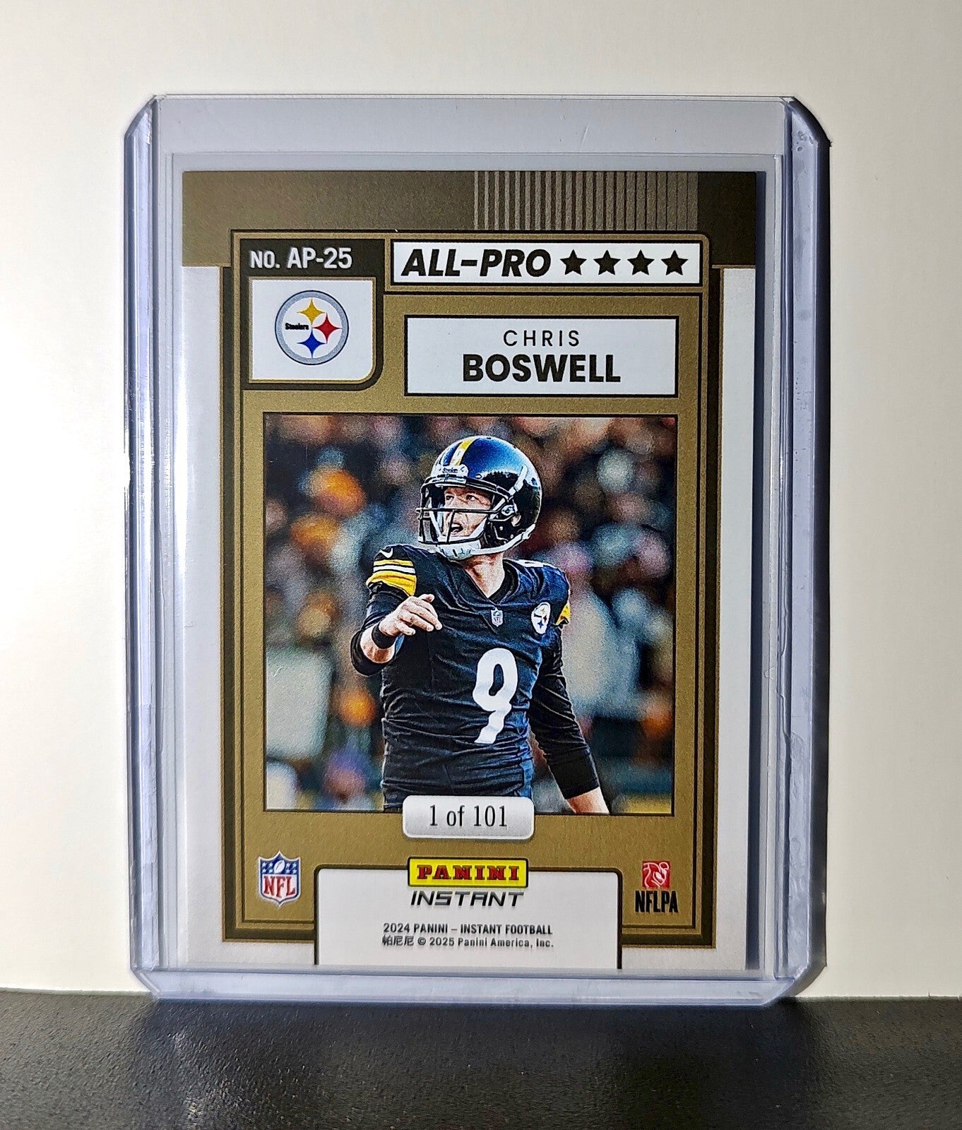 Chris Boswell 2024 All-Pro Panini NFL #25 Football Pittsburgh Steelers 1 of 101