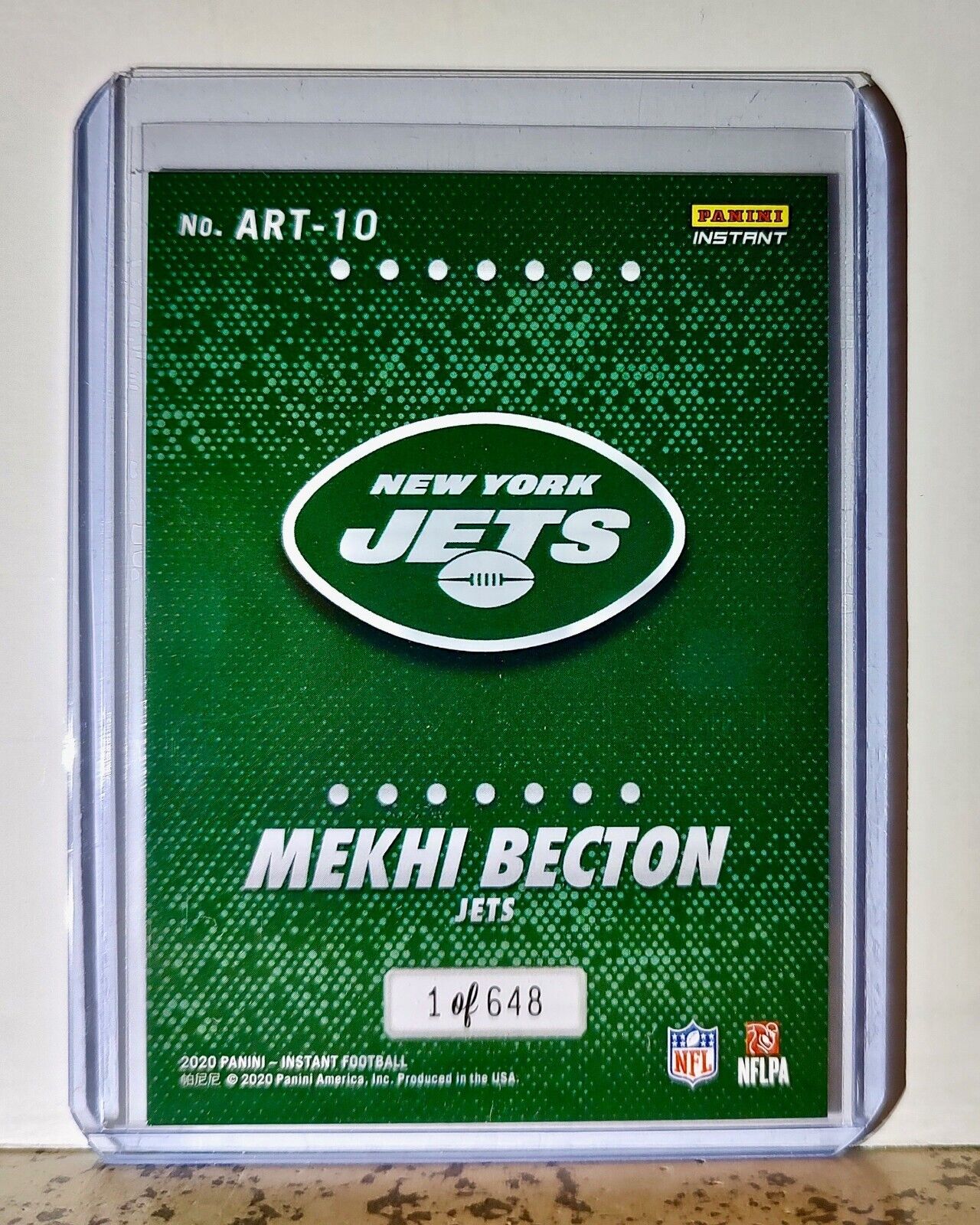Mekhi Becton 2020 Panini All-Rookie Team NFL #10 Card 1 of 648 New York Jets