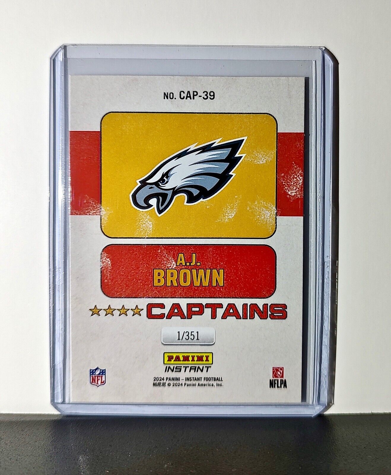 A.J. Brown 2024 Panini Captains NFL #39 Card Philadelphia Eagles 1/351