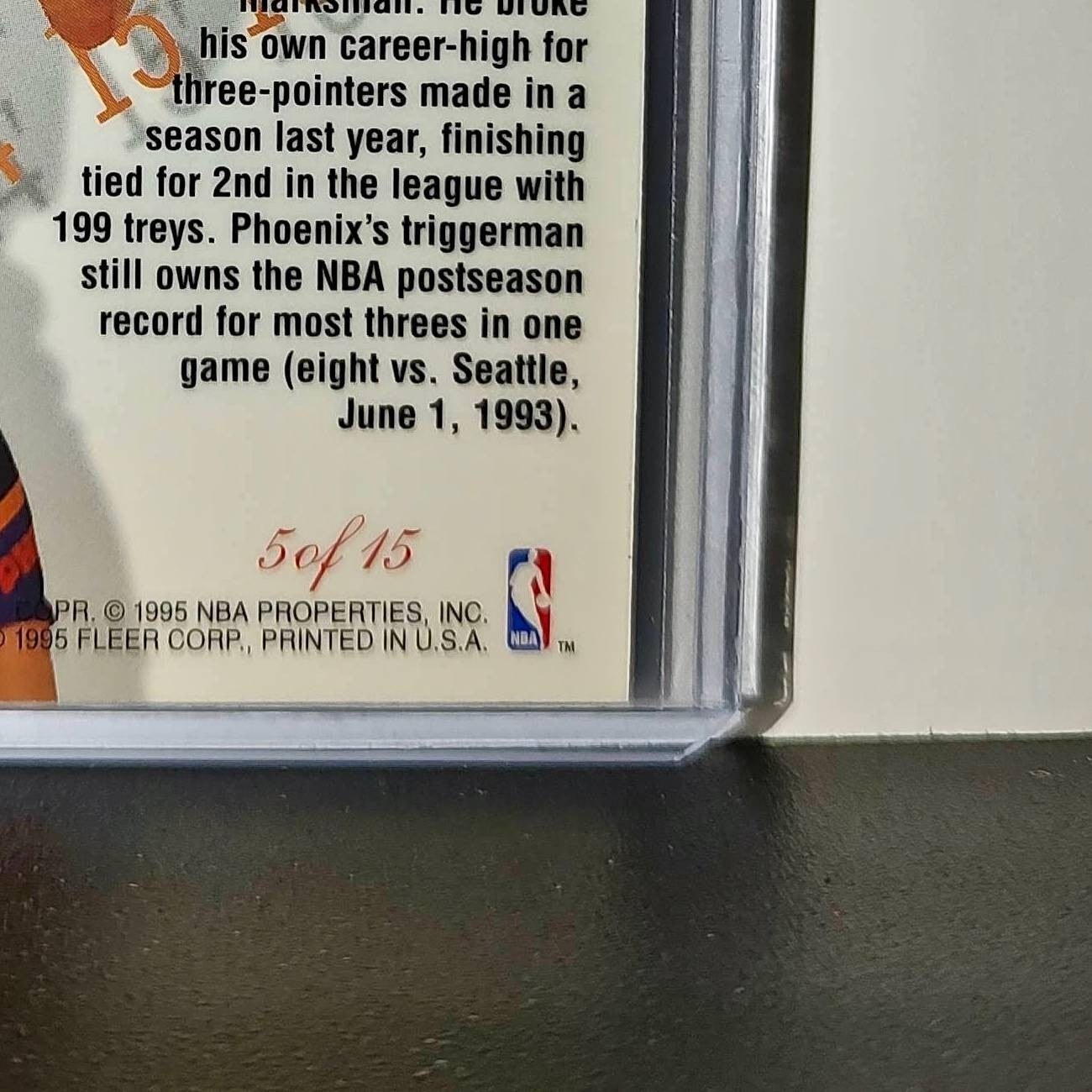 Dan Majerle 1995-96 Flair NBA #5 Perimeter Power Card