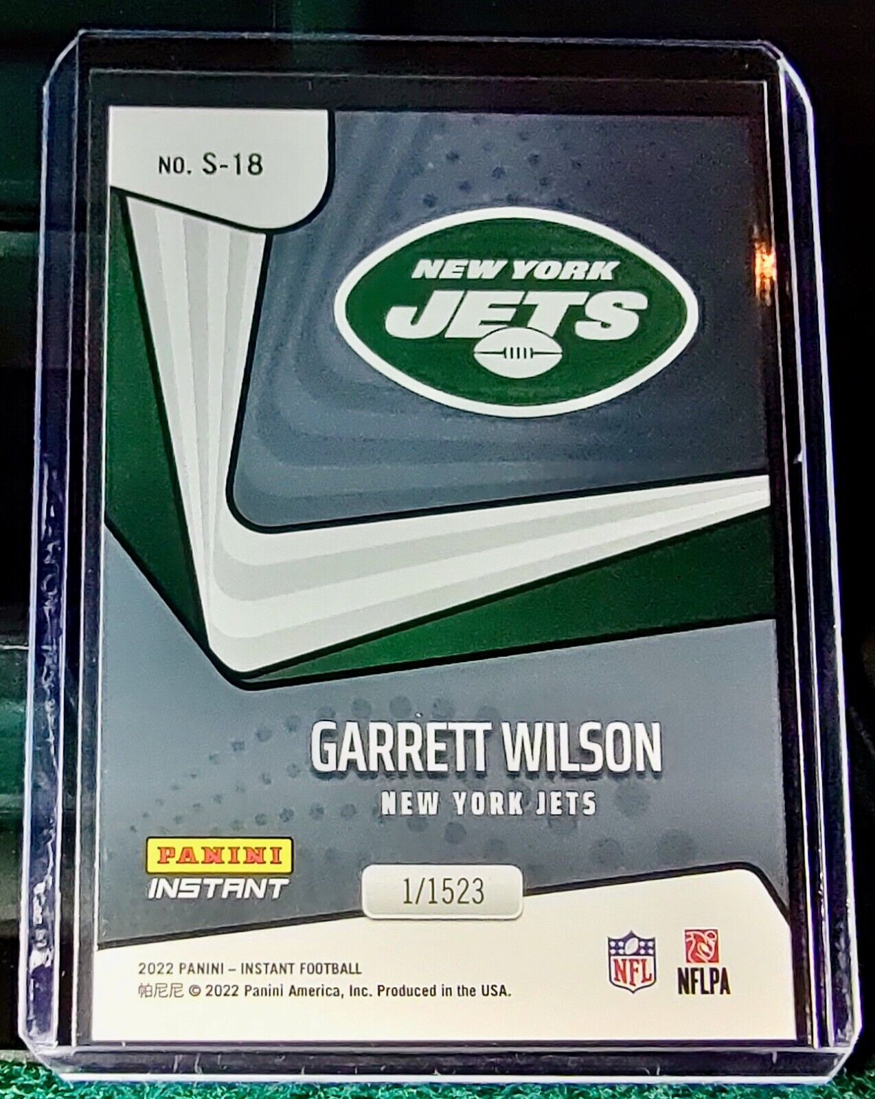 Garrett Wilson 2022 Panini NFL Instant Supernova #18 Football Card 1/1523