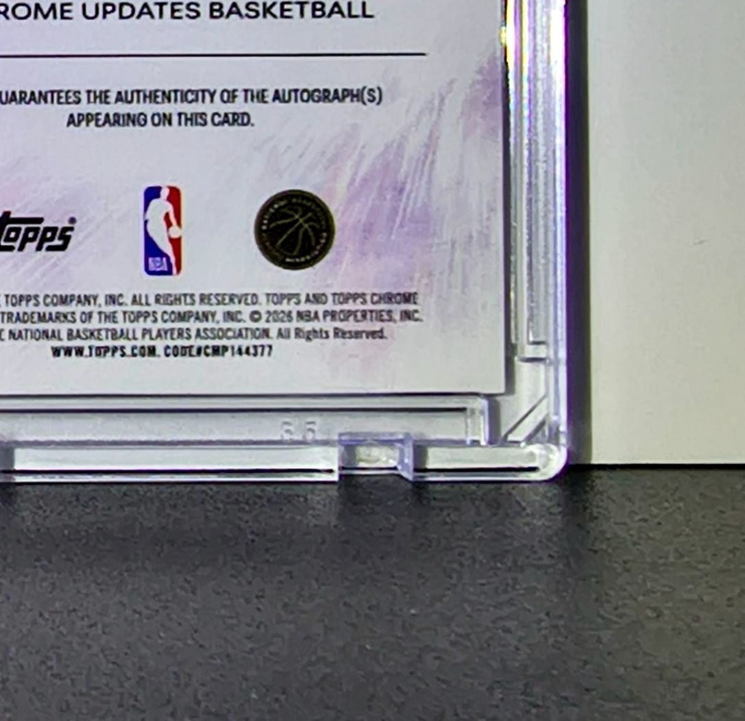 Kyshawn George 2025-26 NBA Topps Chrome Update #HM-KG Havoc Marks Refractor Auto