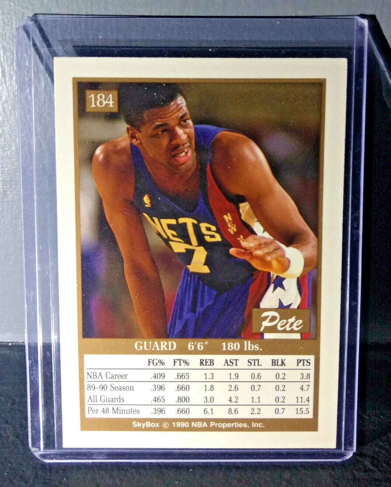 1990-91 Pete Myers Skybox #184 Basketball Card