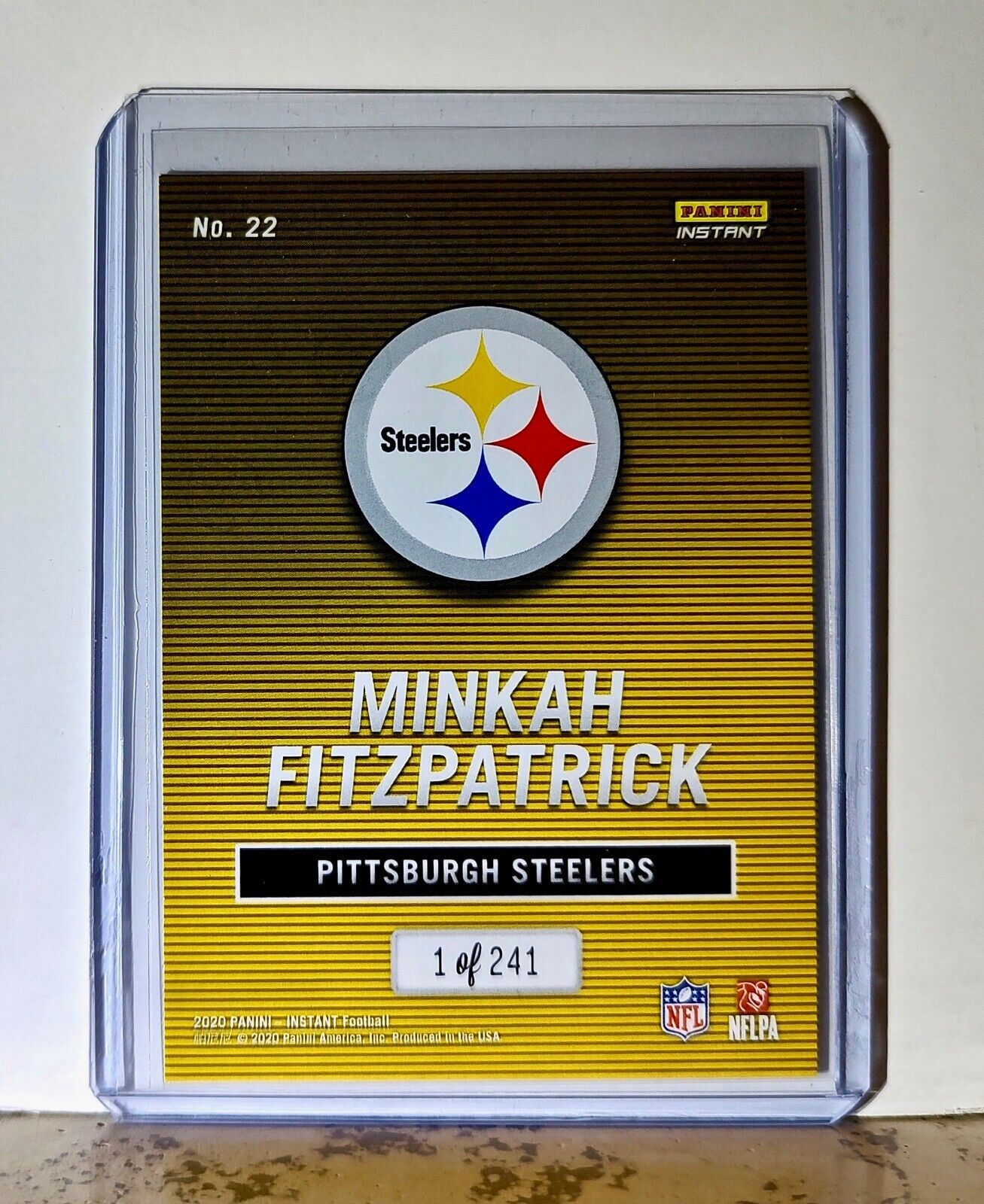 Minkah Fitzpatrick 2020 Panini All-Pro NFL #22 Card 1/241 Pittsburgh Steelers