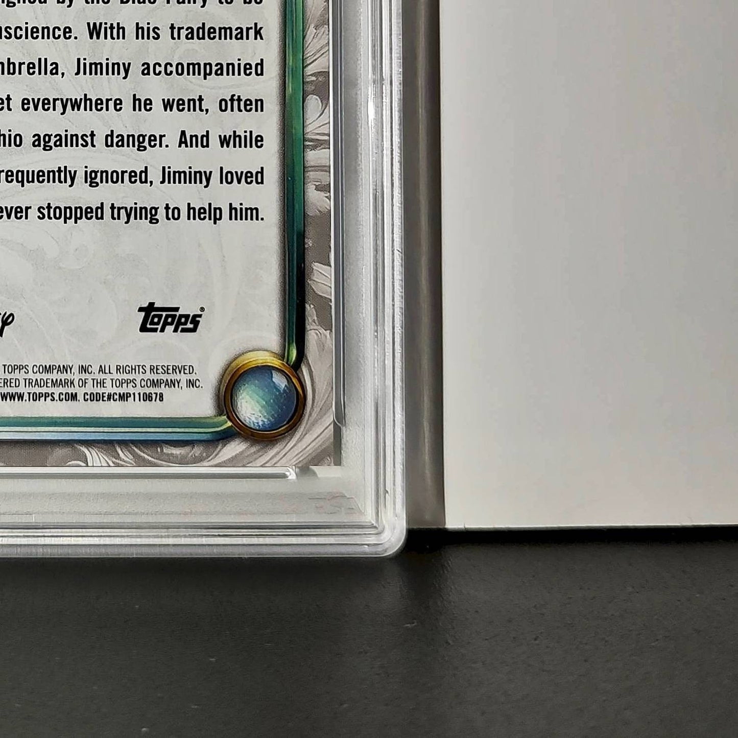 Jiminy Cricket 2025 Topps Disney Wonder #10 Winter Variant Card Pinocchio PSA 9