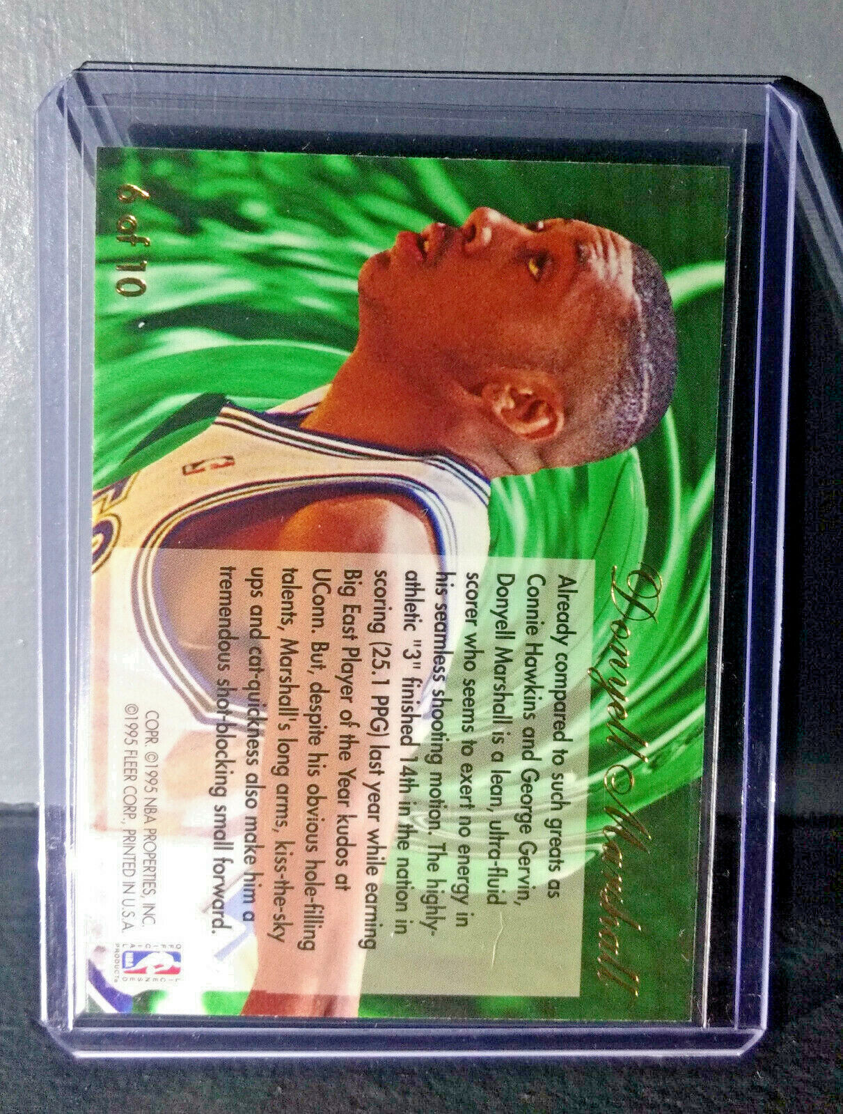 1994-95 Donyell Marshall Flair #6 Waves of the Future Basketball Card