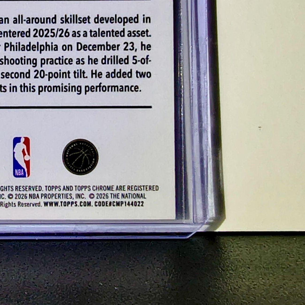 Egor Dëmin Rookie 2025-26 NBA Topps Chrome Update #158 Basketball Card Nets