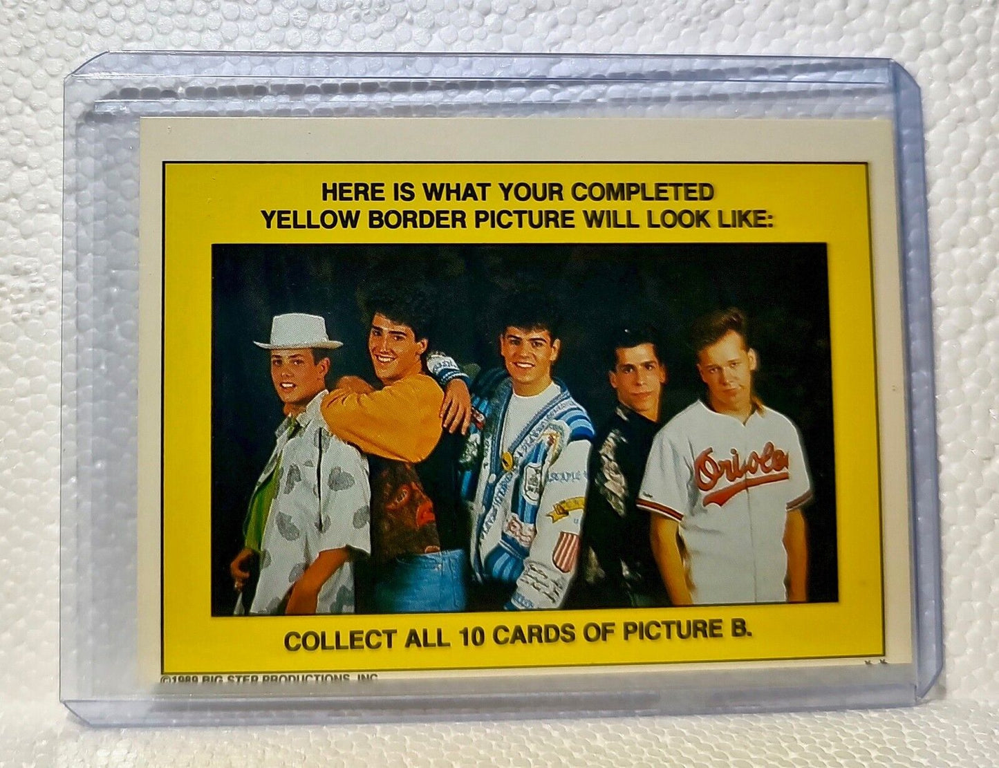 Hangin' Tough 1989 New Kids on the Block #10 Sticker Trading Card