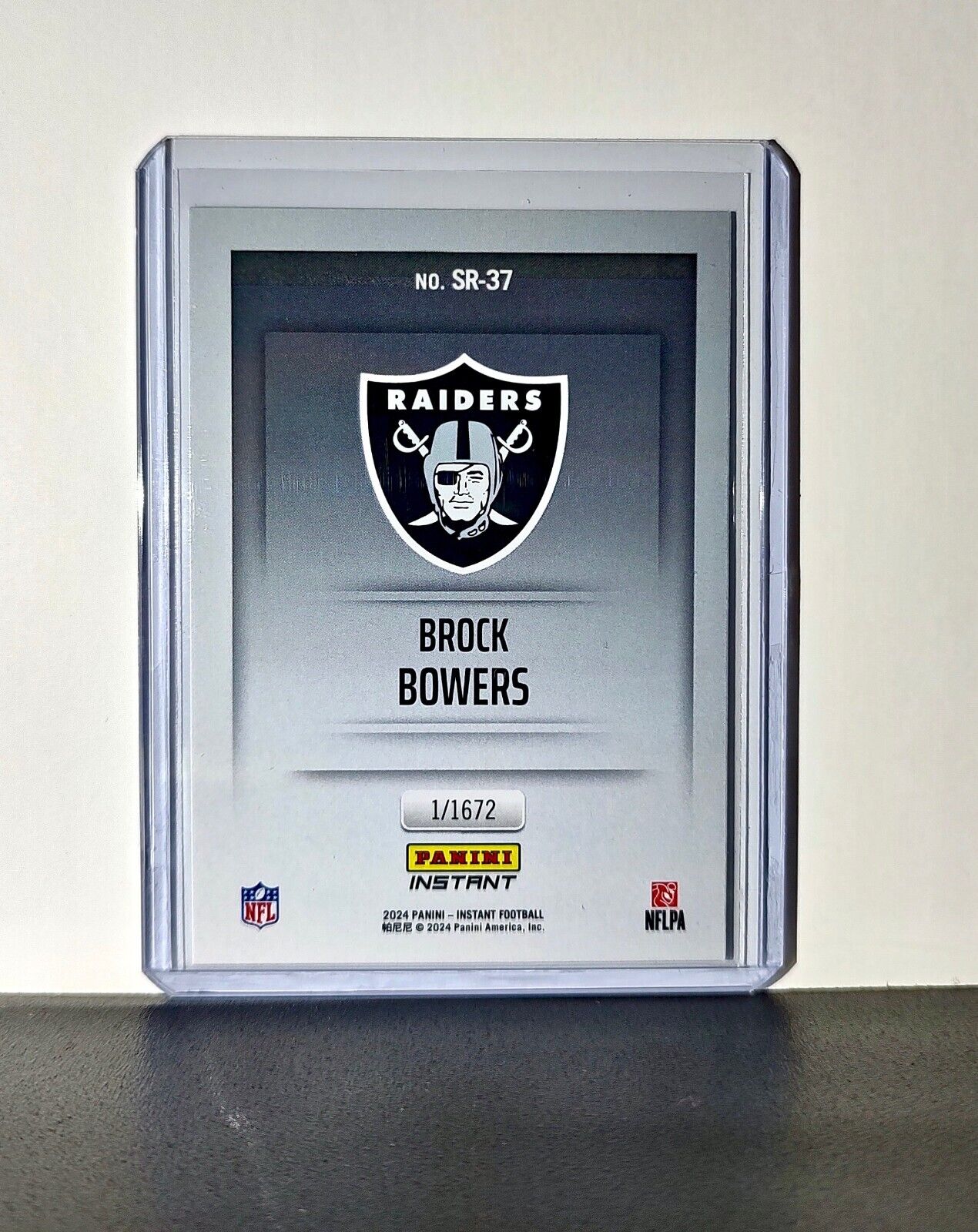Brock Bowers 2024 Panini NFL Studio Rookies #37 Card Las Vegas Raiders 1/1672