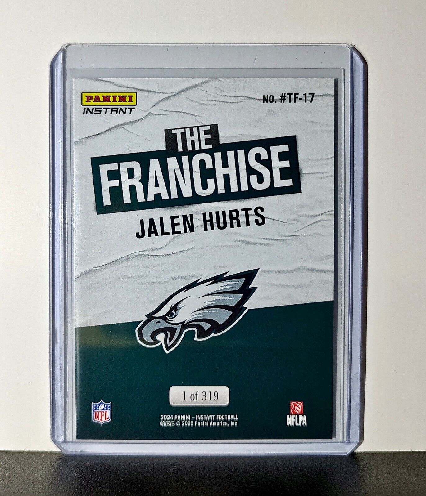Jalen Hurts 2024 Panini The Franchise NFL #17 Football Card Eagles 1 of 319