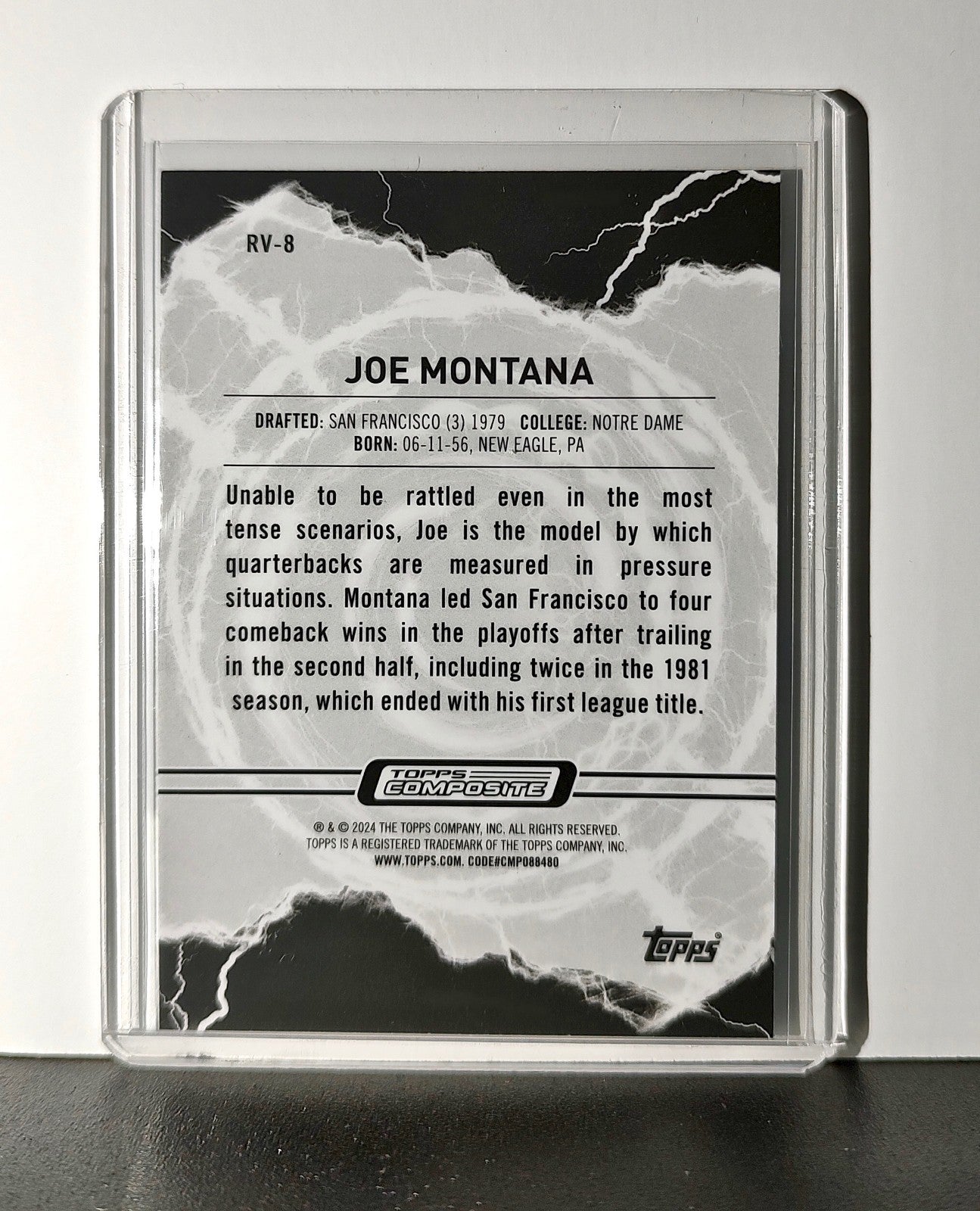 Joe Montana 2023 Topps Resurgence Voltaic NFL #RV-8 Card San Francisco 49ers