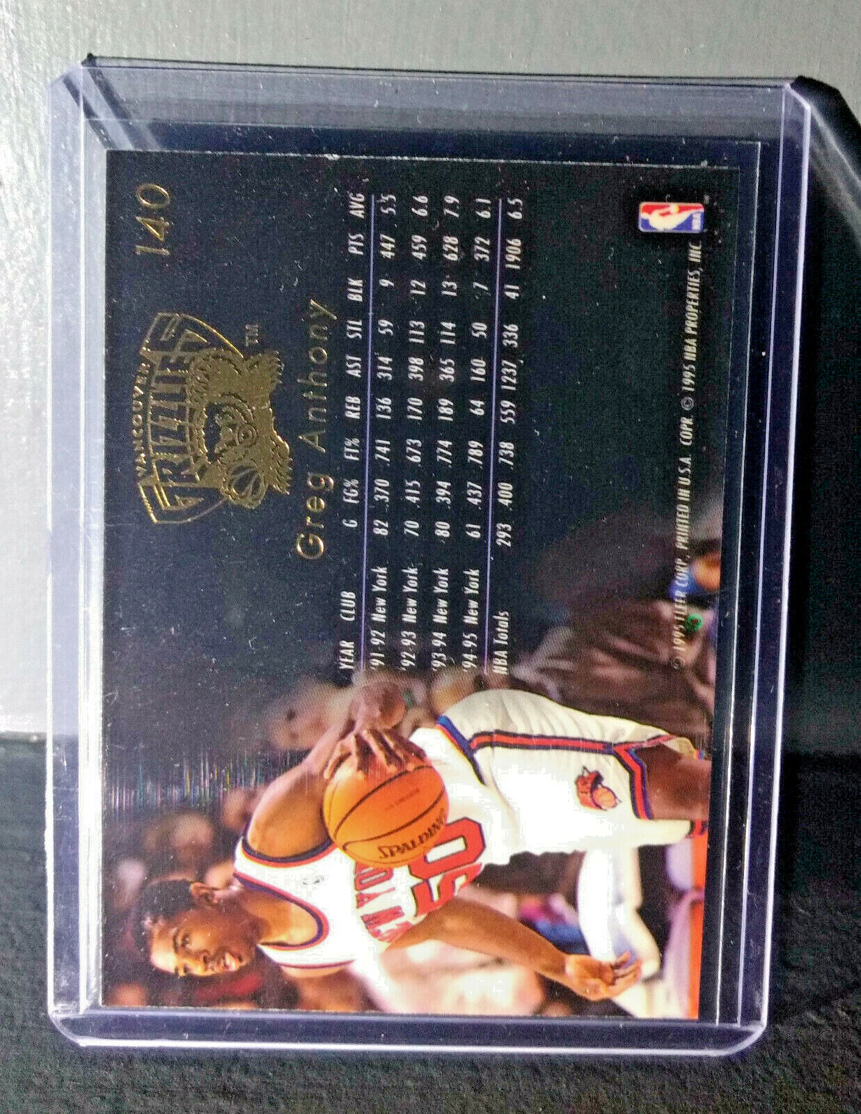 1995-96 Greg Anthony Flair #140 Basketball Card