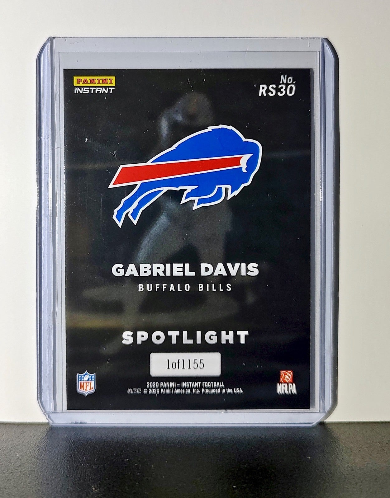 Gabriel Davis Rookie 2020 Panini NFL #30 Rookie Spotlight Card Buffalo Bills